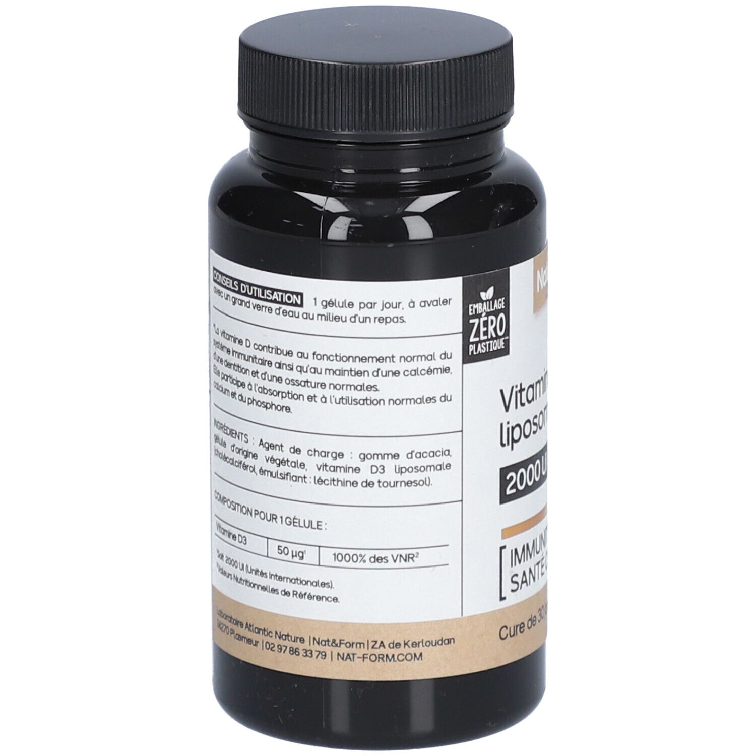 Nat&Form Vitamine D3 liposomale 2000 UI