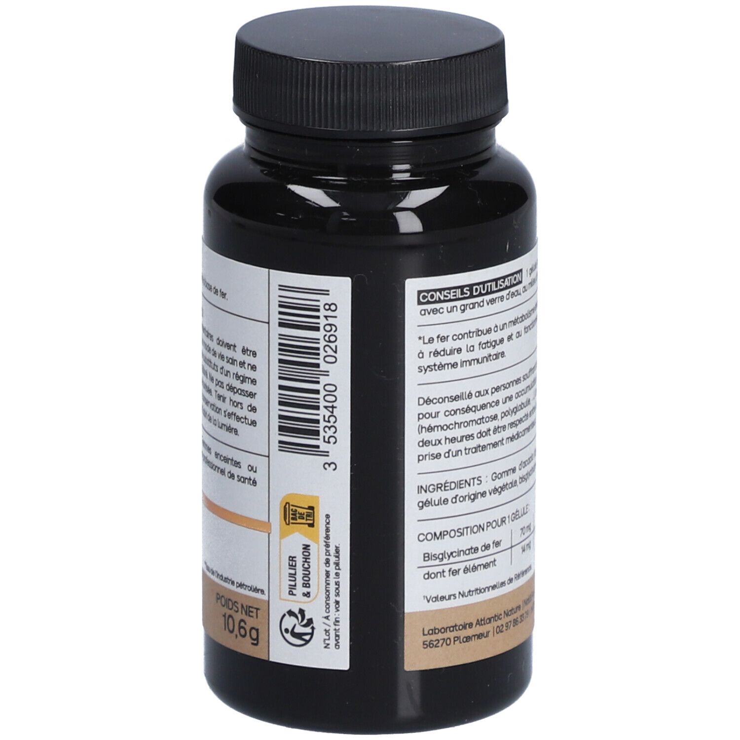 Nat&Form Bisglycinate de fer en gélules