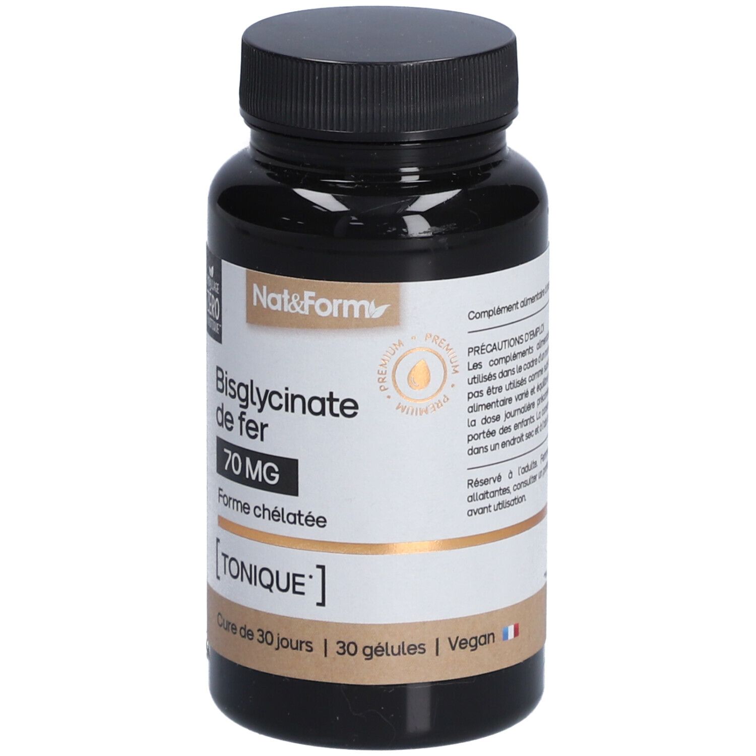 Nat&Form Bisglycinate de fer en gélules
