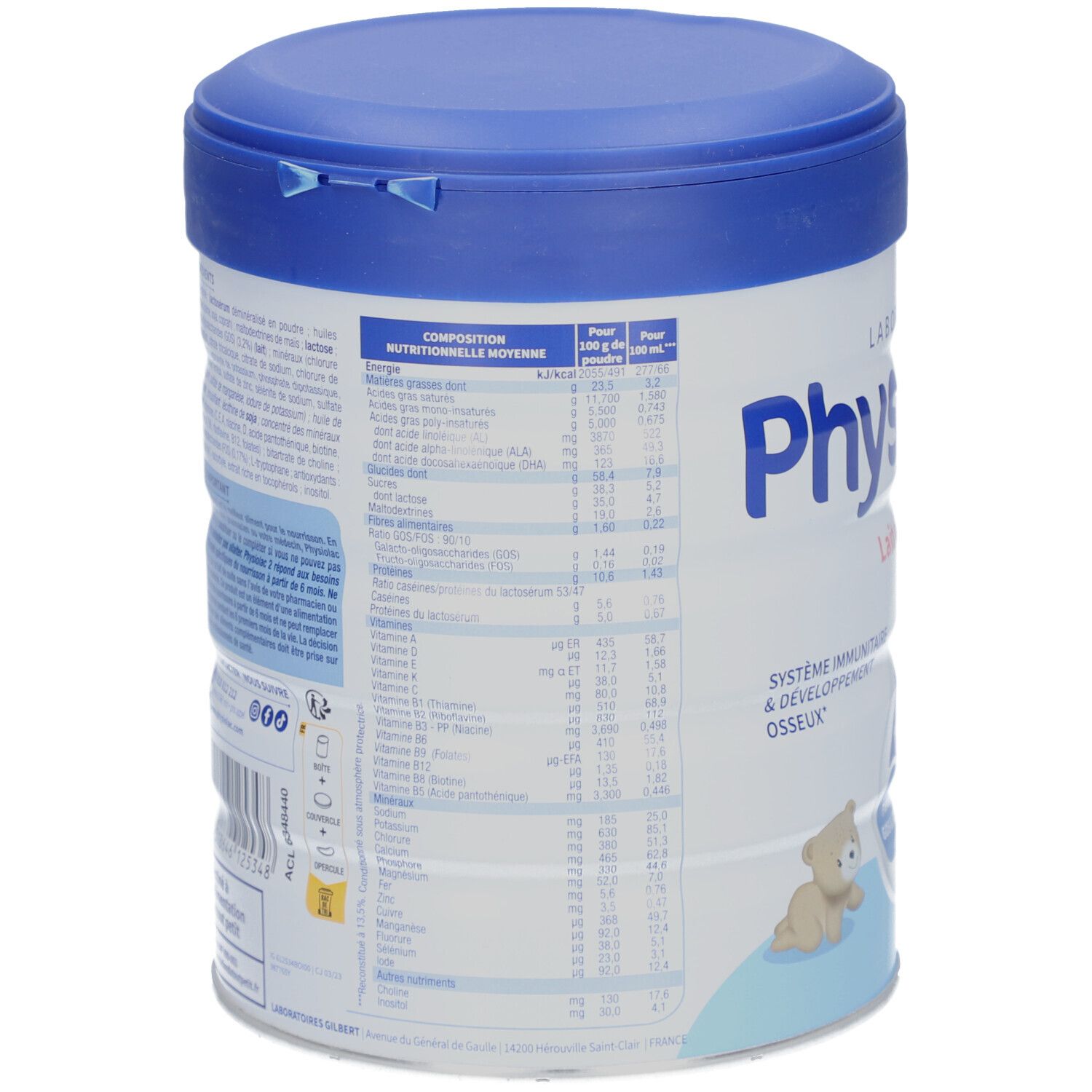 Physiolac Lait de Suite 2ème Âge 6/12 mois