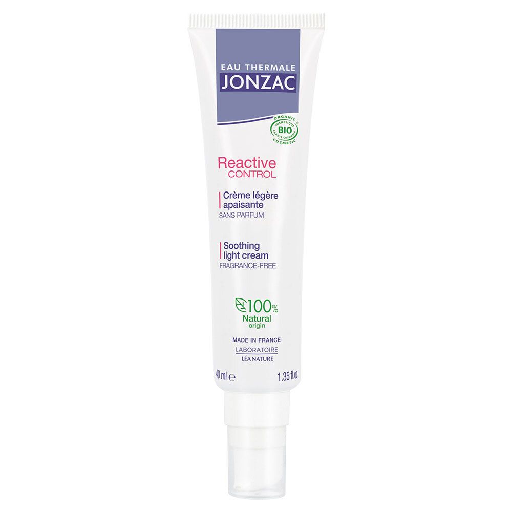 Jonzac REactive Crème Légère Apaisante Bio Peaux Intolérantes