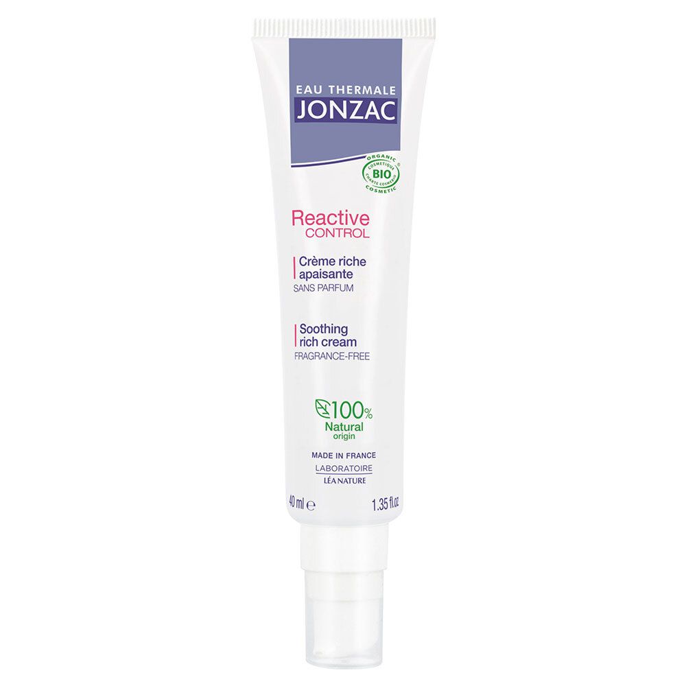 Jonzac REactive Crème Riche Apaisante Bio peaux sèches et intolérantes