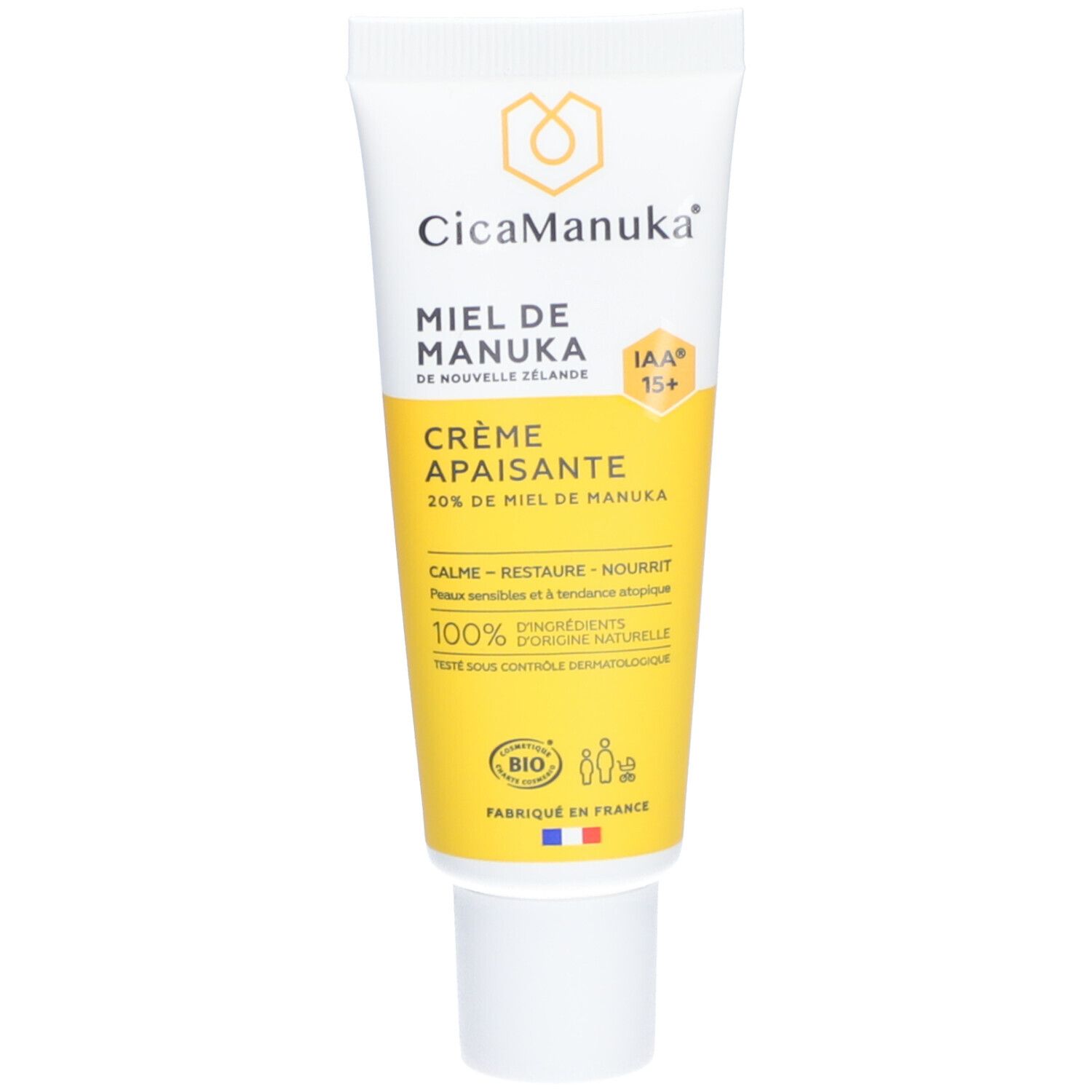 CICAMANUKA Manuka IAA15+ Honig Creme – 40 Ml, Beruhigend, Für Empfindliche Haut