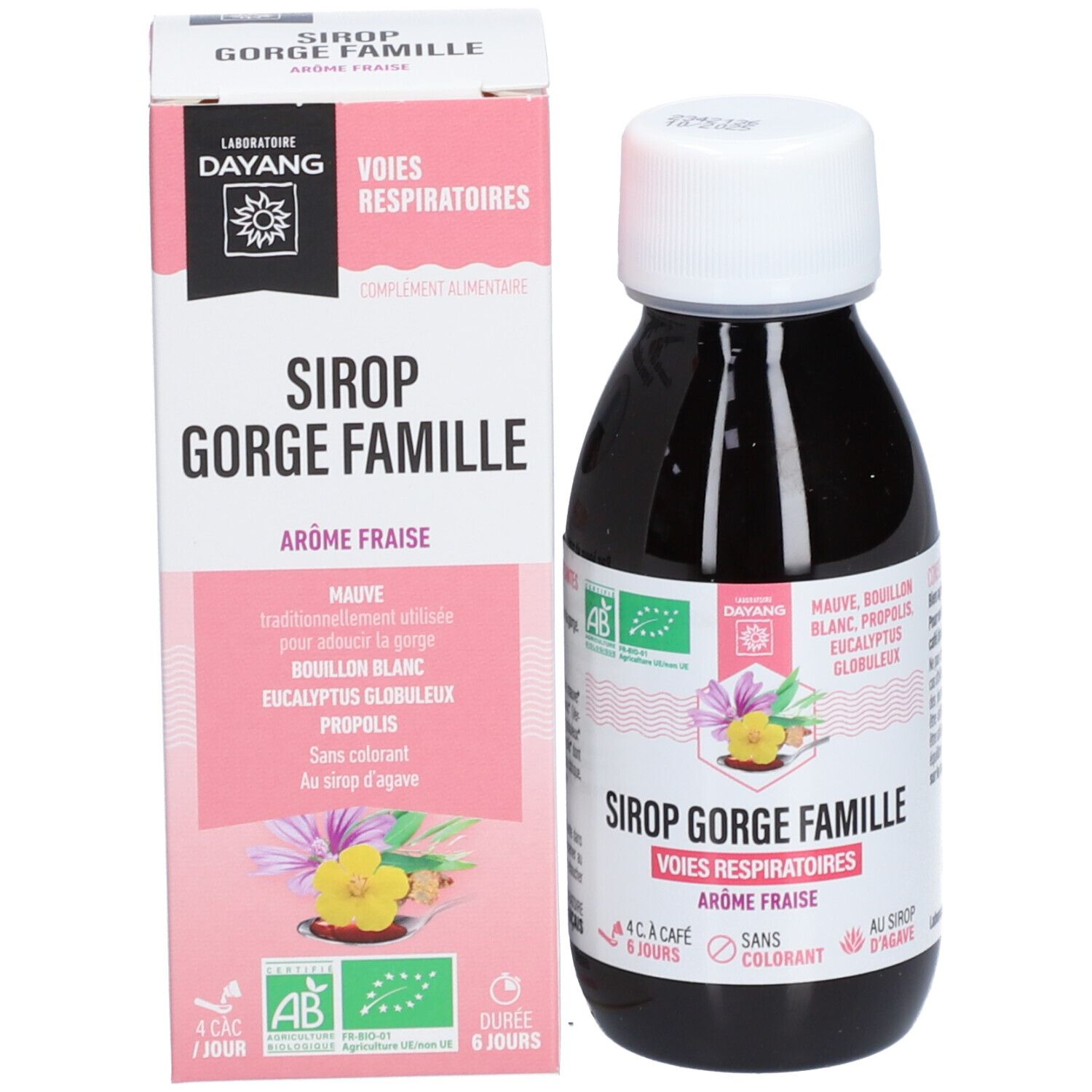 DAYANG Sirop gorge famille BIO