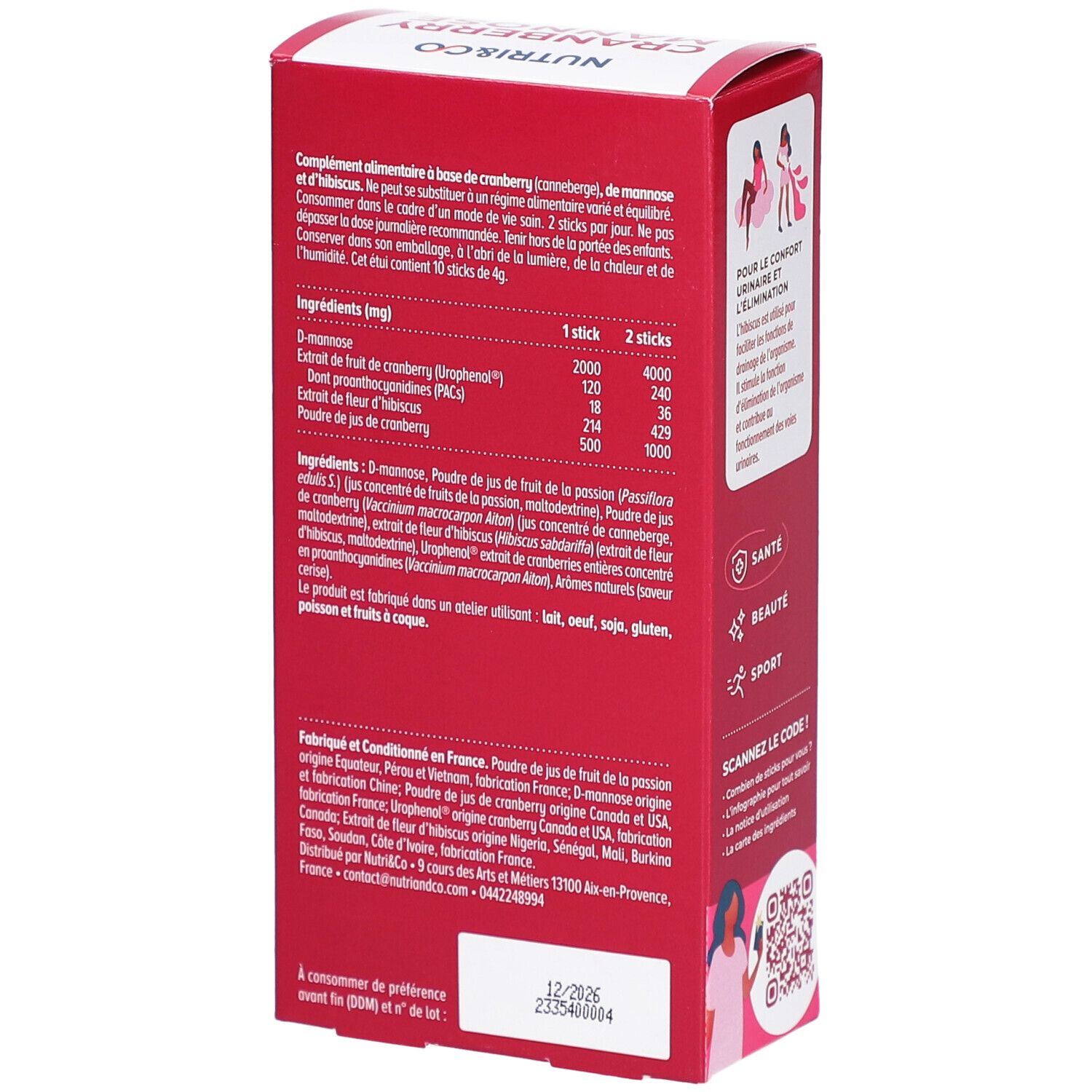NUTRI&CO Cranberry Mannose
