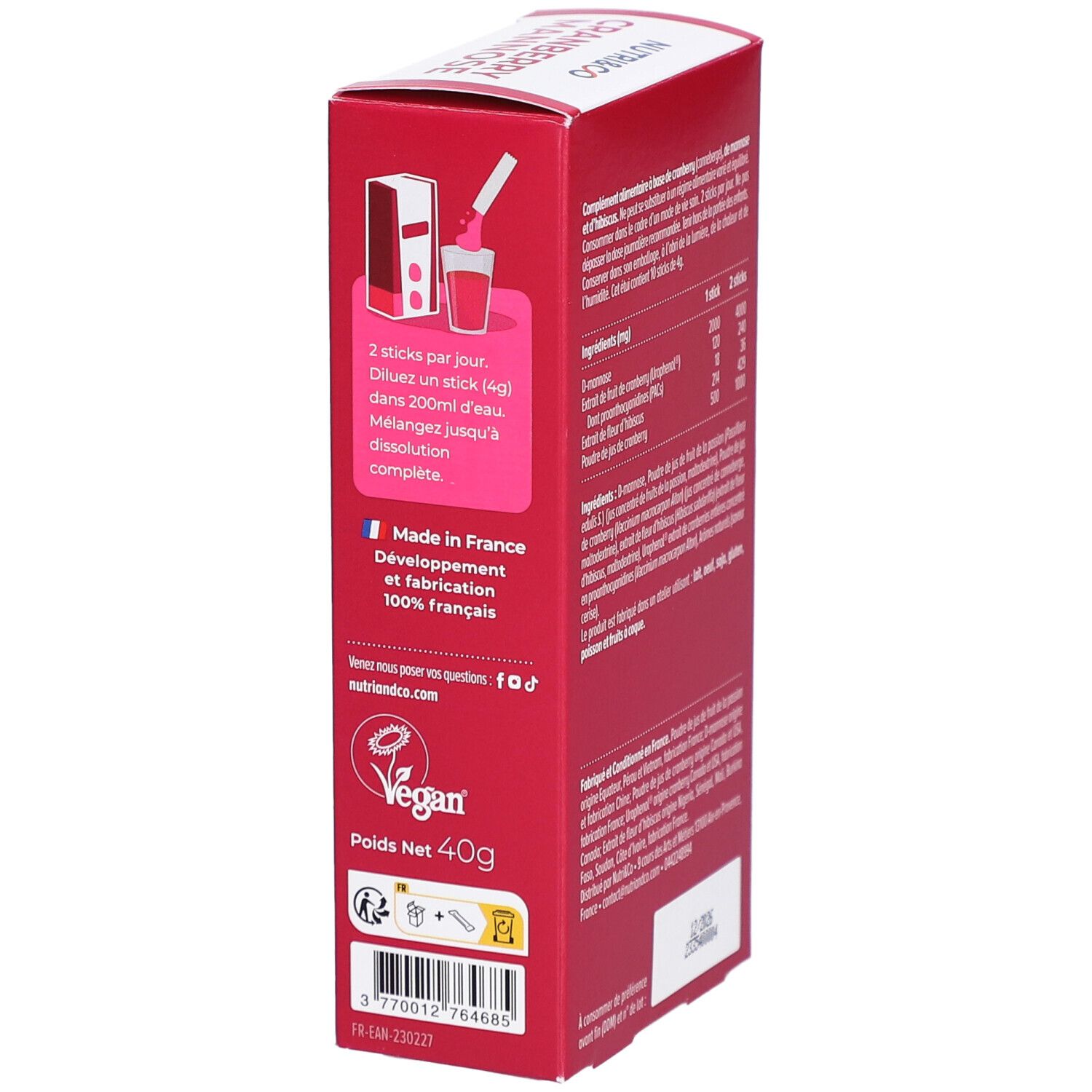 NUTRI&CO Cranberry Mannose