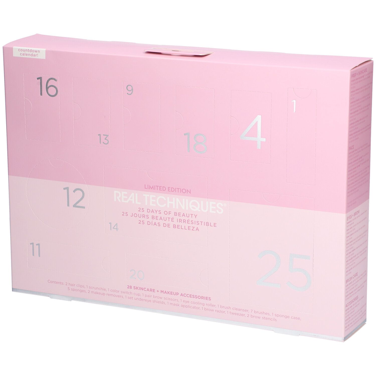 REAL TECHNIQUES - Calendrier de l'avent 25 Jours de beauté