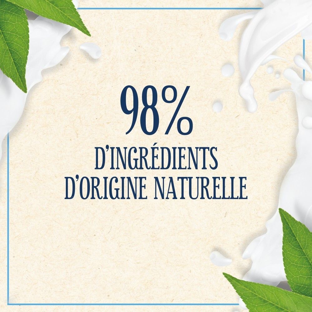 Savon Le Petit Marseillais : 98% d'ingrédients d'origine naturelle.