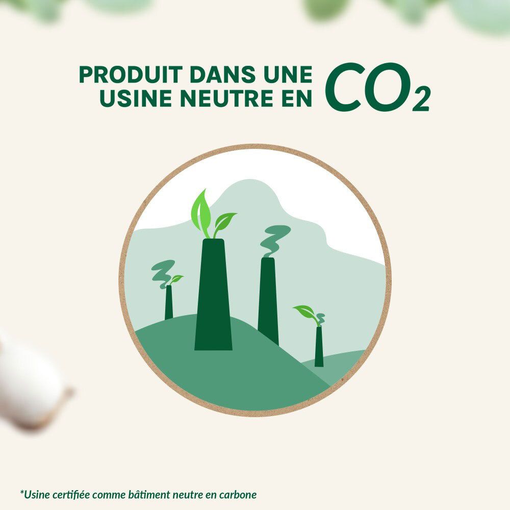 VANIA Voile 100% Coton bio: Produit dans une usine neutre en CO2.