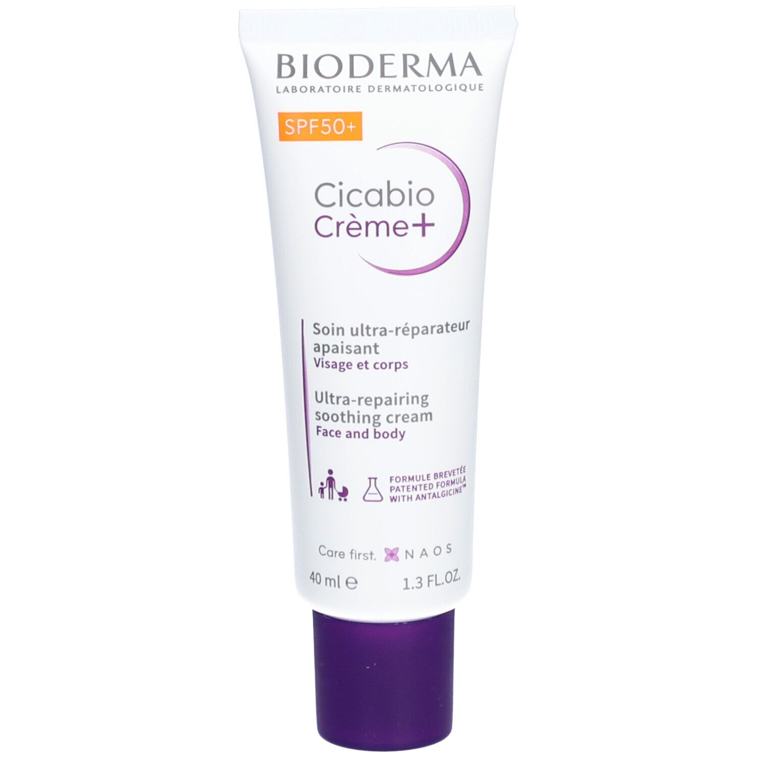 Bioderma Cicabio Crème+ SPF50+ Soin Ultra-Réparateur