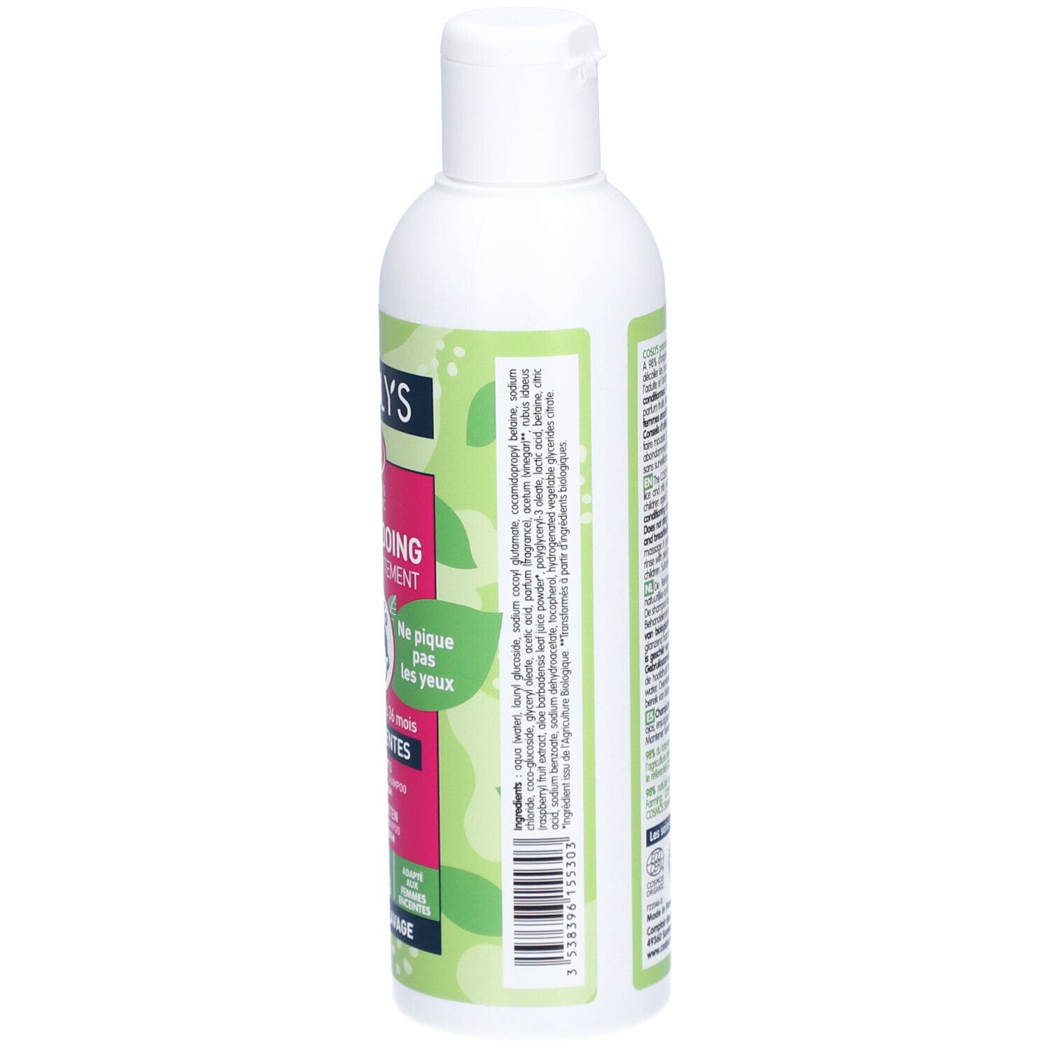 COSLYS® Shampooing Après-Traitement Poux & Lentes - Vinaigre bio de framboise