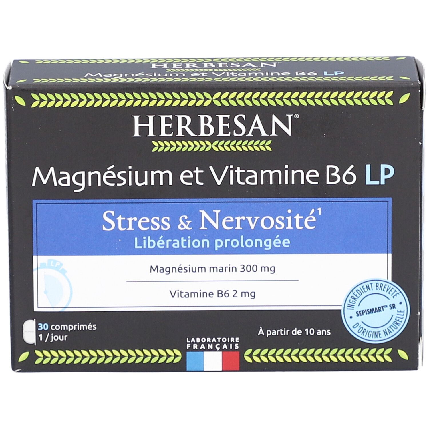 Herbesan Magnésium B6 libération prolongée anti-fatigue