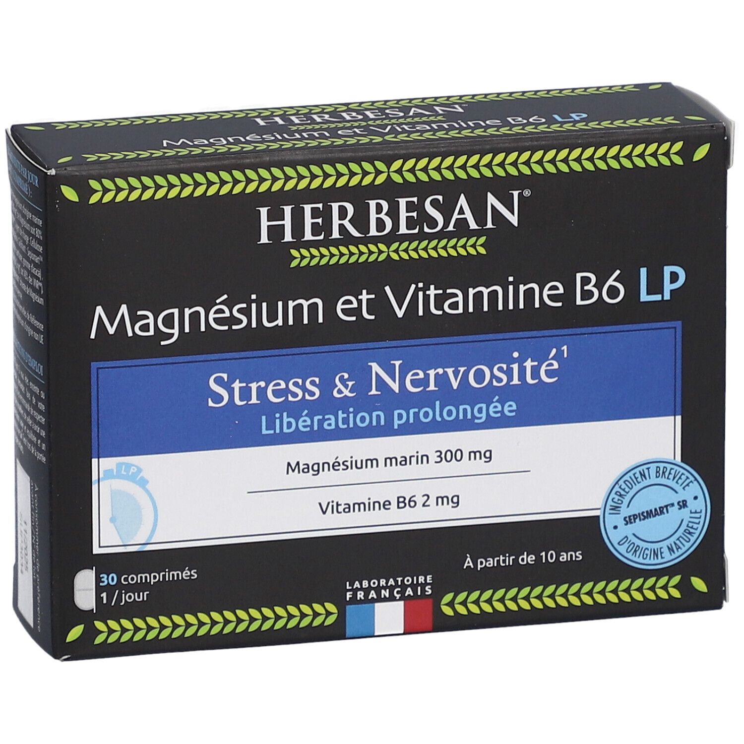 Herbesan Magnésium B6 libération prolongée anti-fatigue
