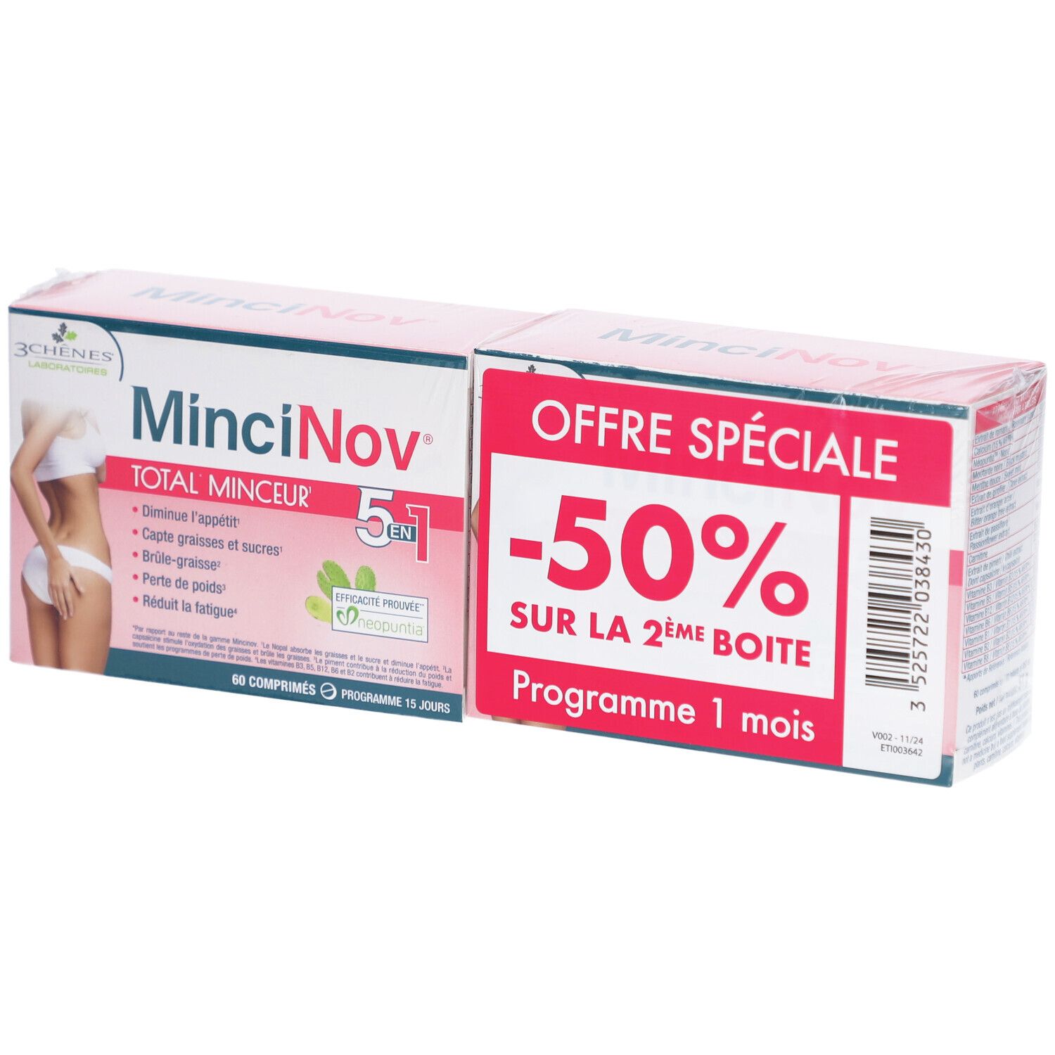 LABORATOIRES 2 CHENES Mincinov Total Minceur 5 en 1