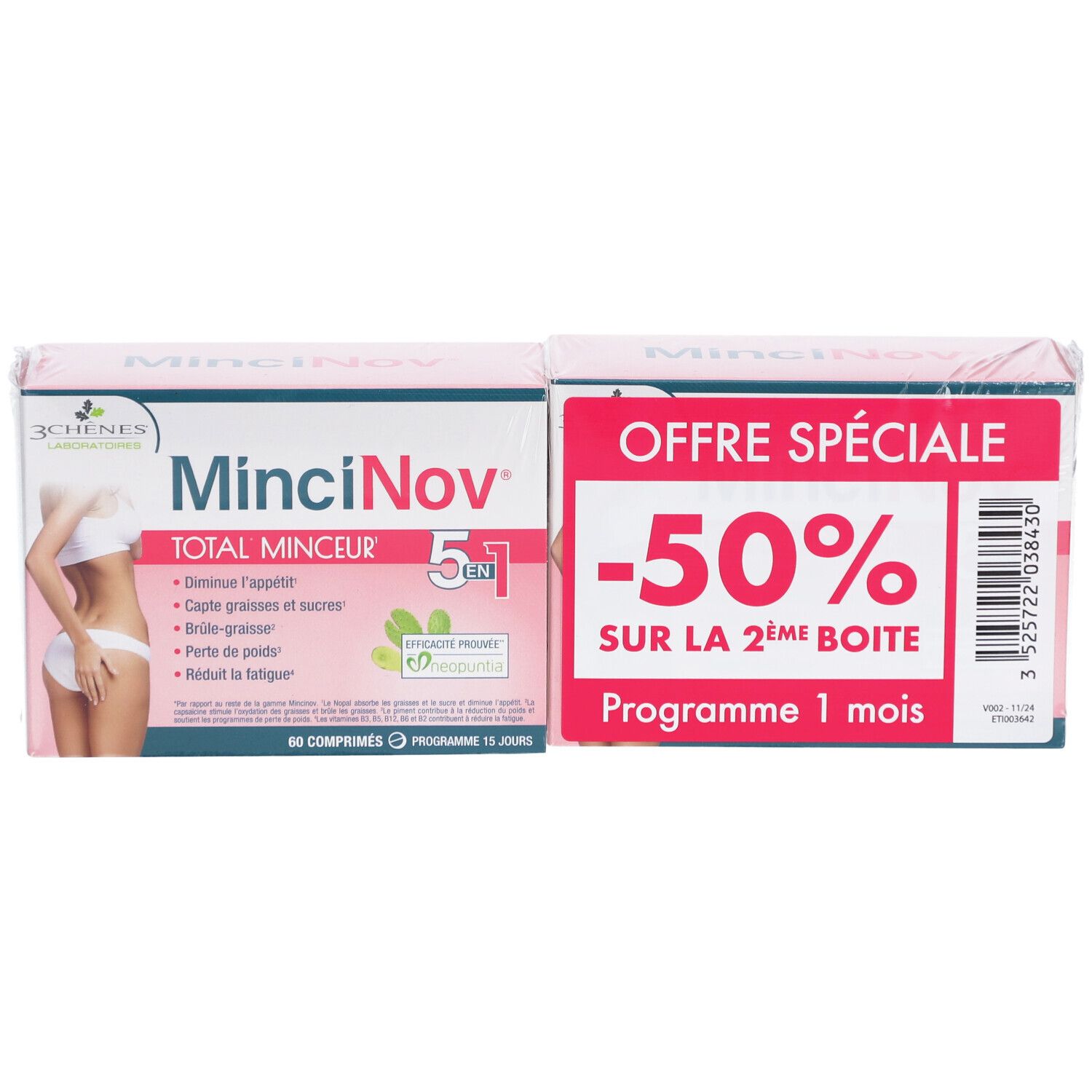 LABORATOIRES 2 CHENES Mincinov Total Minceur 5 en 1