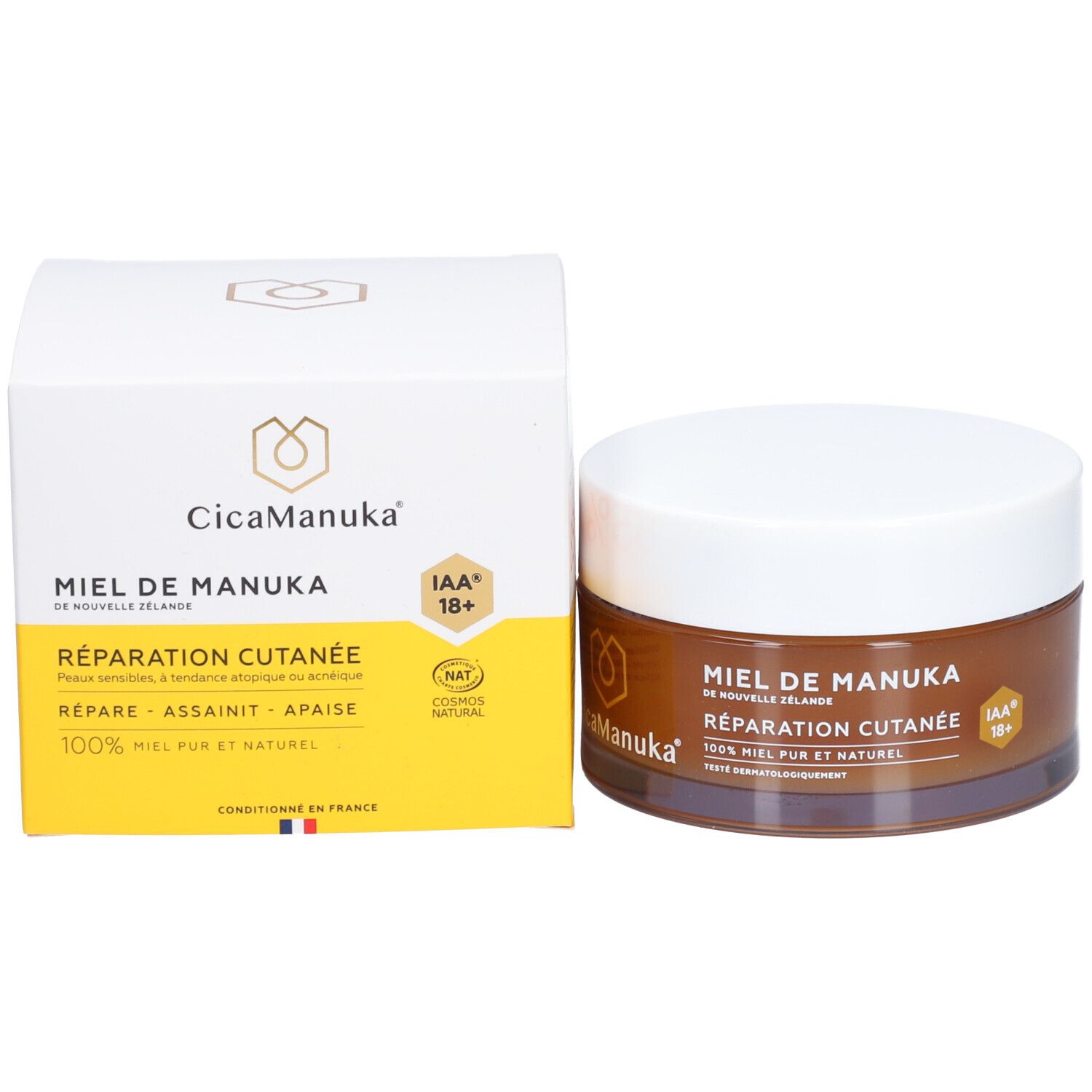 Cicamanuka  miel réparation cutanée 100% miel de manuka IAA18+