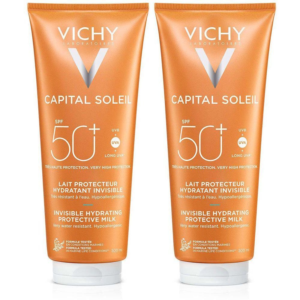 VICHY Capital Soleil Lait protecteur fraîcheur SPF50+ Tube 300ml