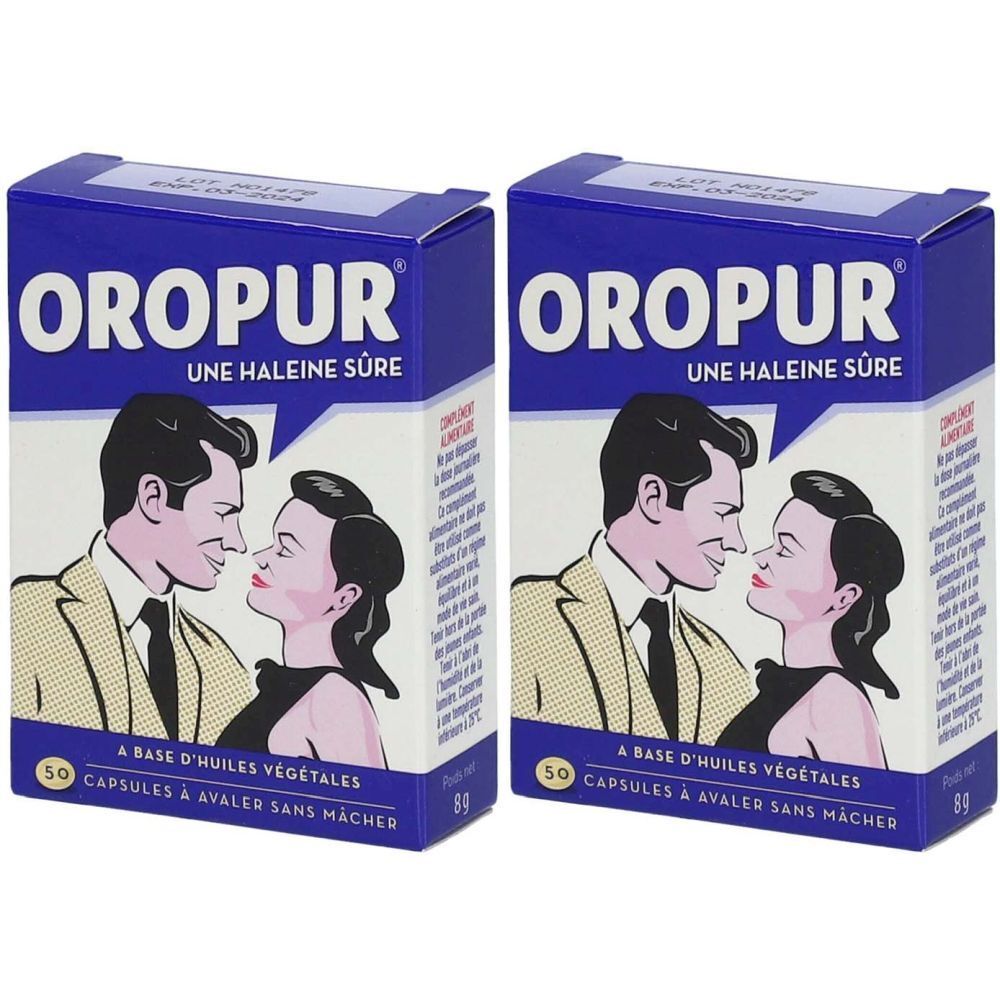 Oropur, 50 capsules  Oropur - Parapharmacie Boticinal