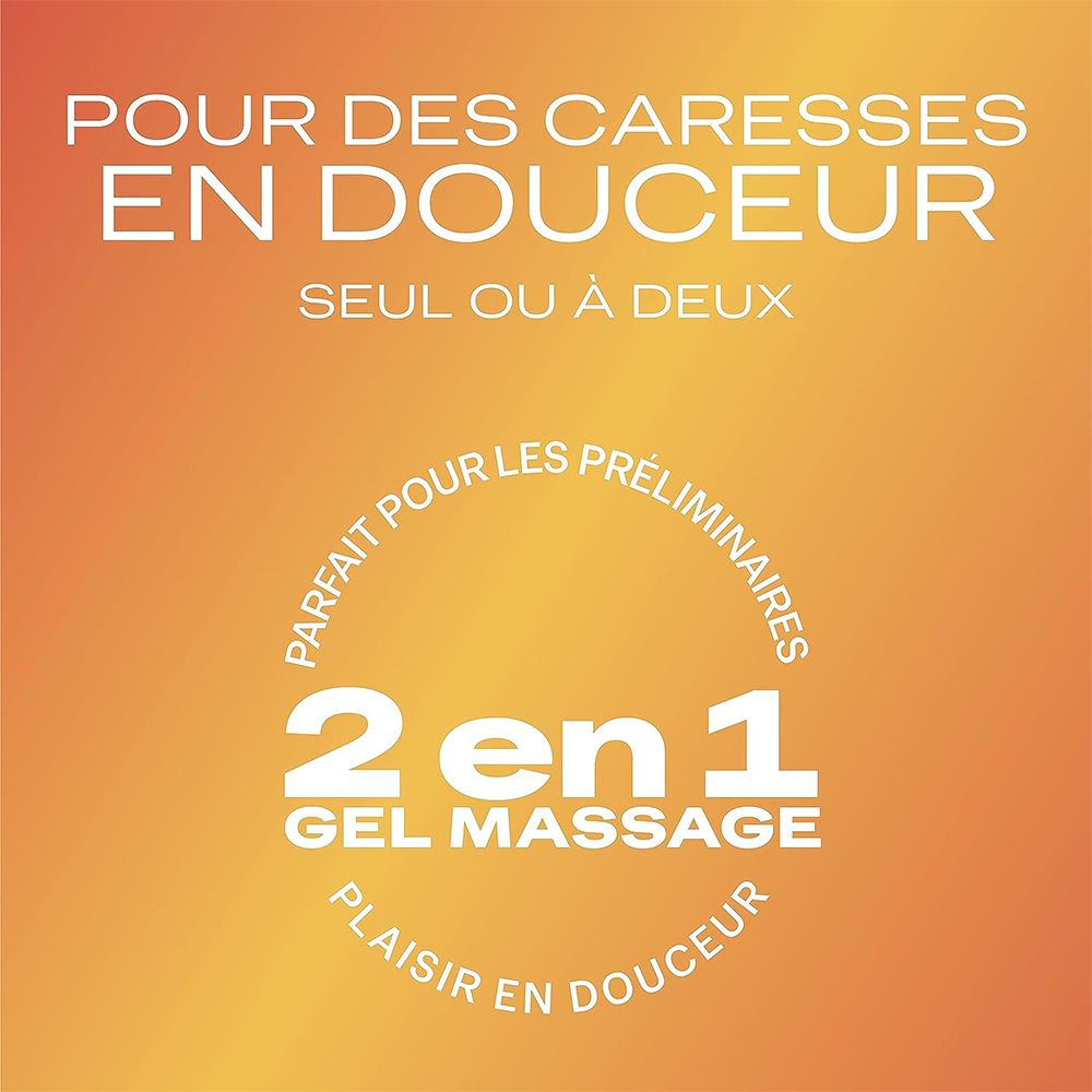 Durex Gel De Massage Lubrifiant Sensuel À Base D'Eau - 2 en 1 - Aux Extraits d'Ylang Ylang - 200ml
