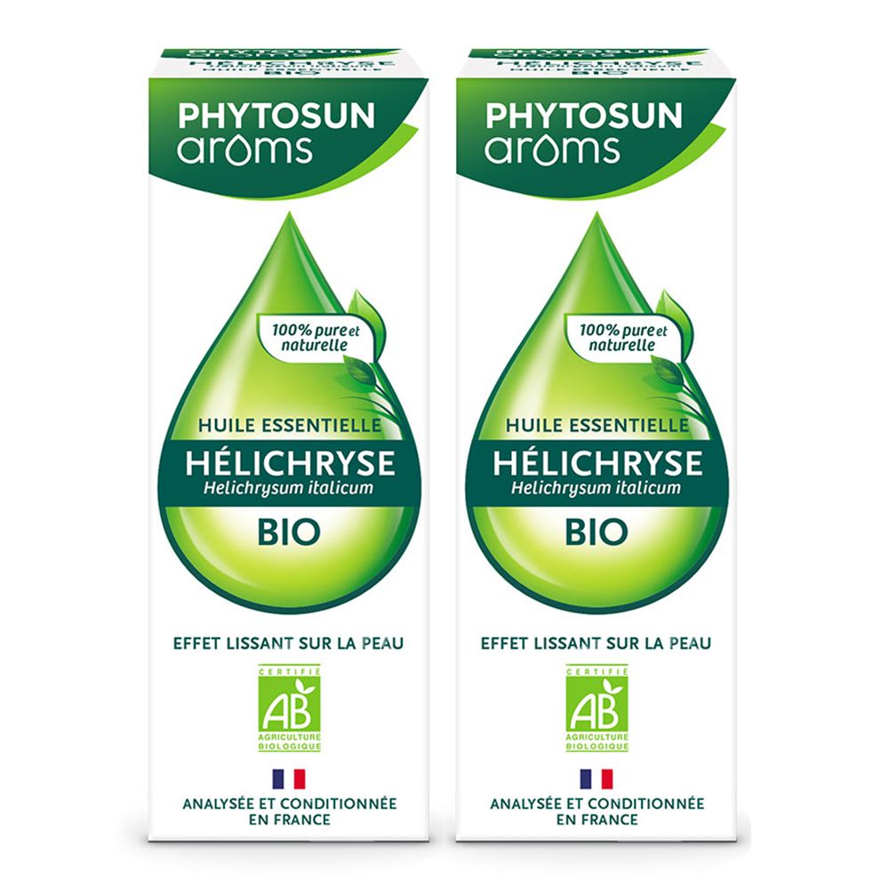 Phytosun Arôms - Huile Essentielle d'Hélichryse Italienne Bio - 100% pure  et naturelle - Effet Lissant sur la Peau - 5ml : : Hygiène et Santé