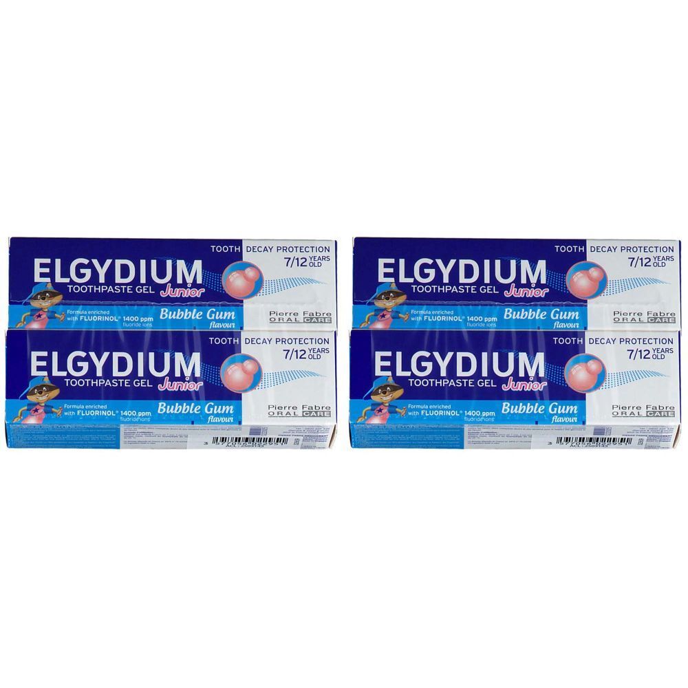 ELGYDIUM Junior Gel Dentifrice Bubble Gum