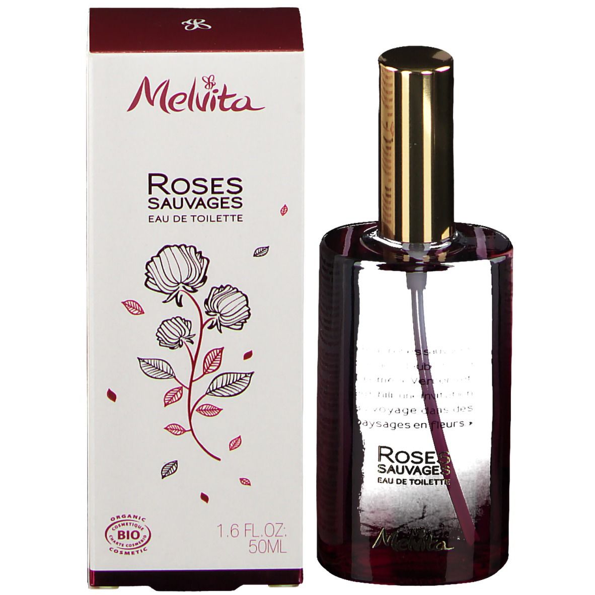 Melvita Nectar de Roses Eau de Toilette Roses Sauvages Bio