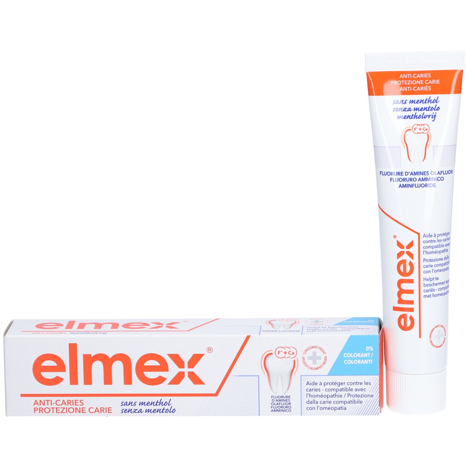 elmex® Dentifrice sans menthol Protection caries