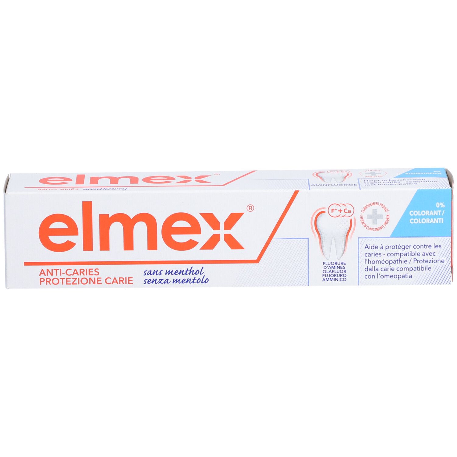 elmex® Dentifrice sans menthol Protection caries