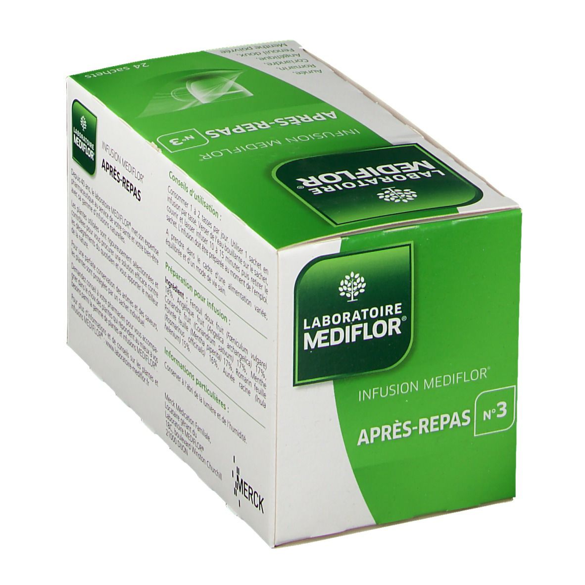 Laboratoire Mediflor® 3 tisane après repas