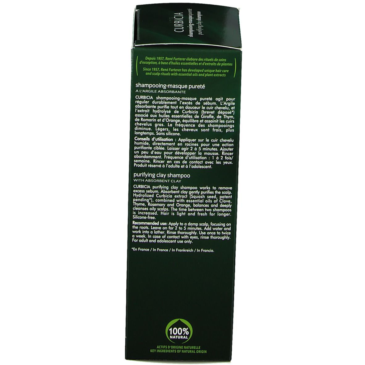 Rene Furterer Curbicia Shampoing-masque pureté