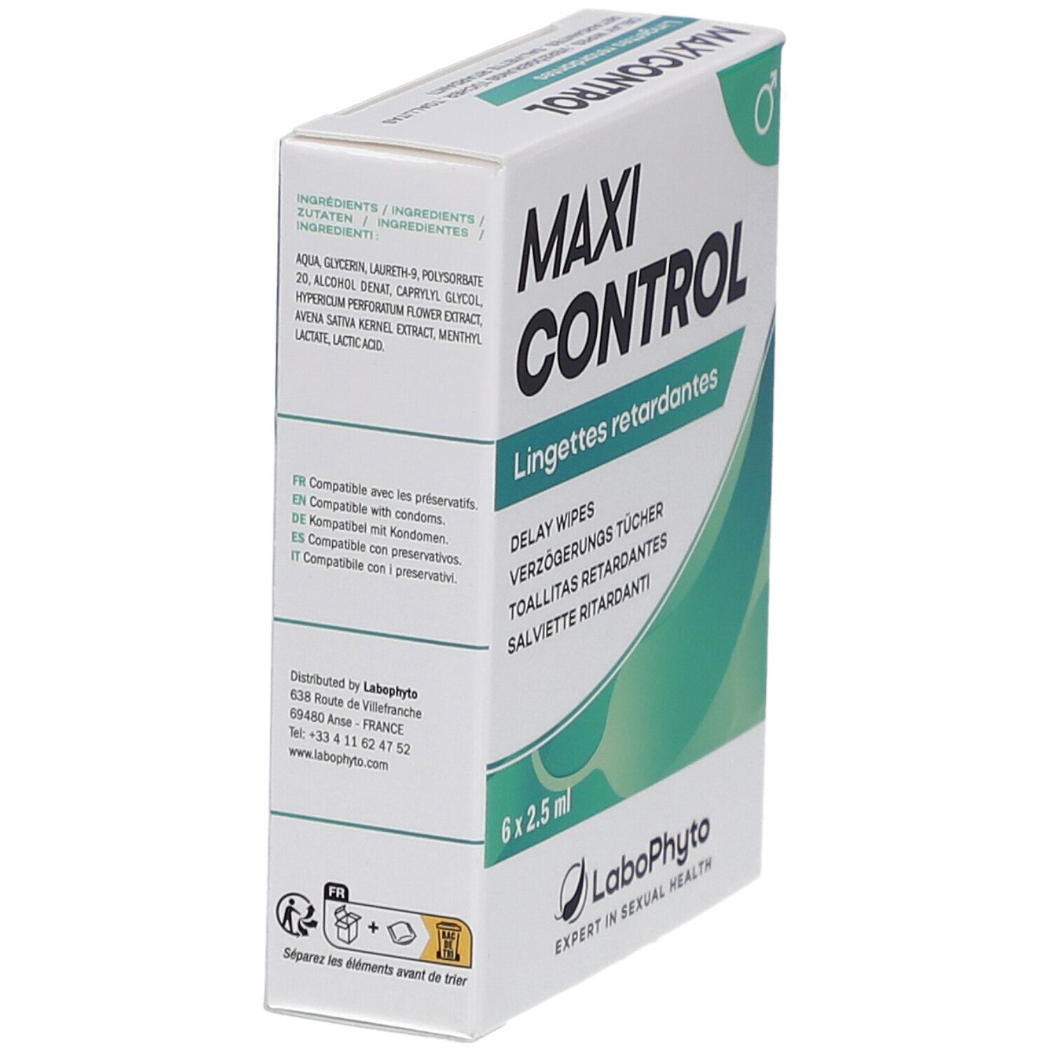LABOPHYTO Maxi Control Lingettes Retardantes