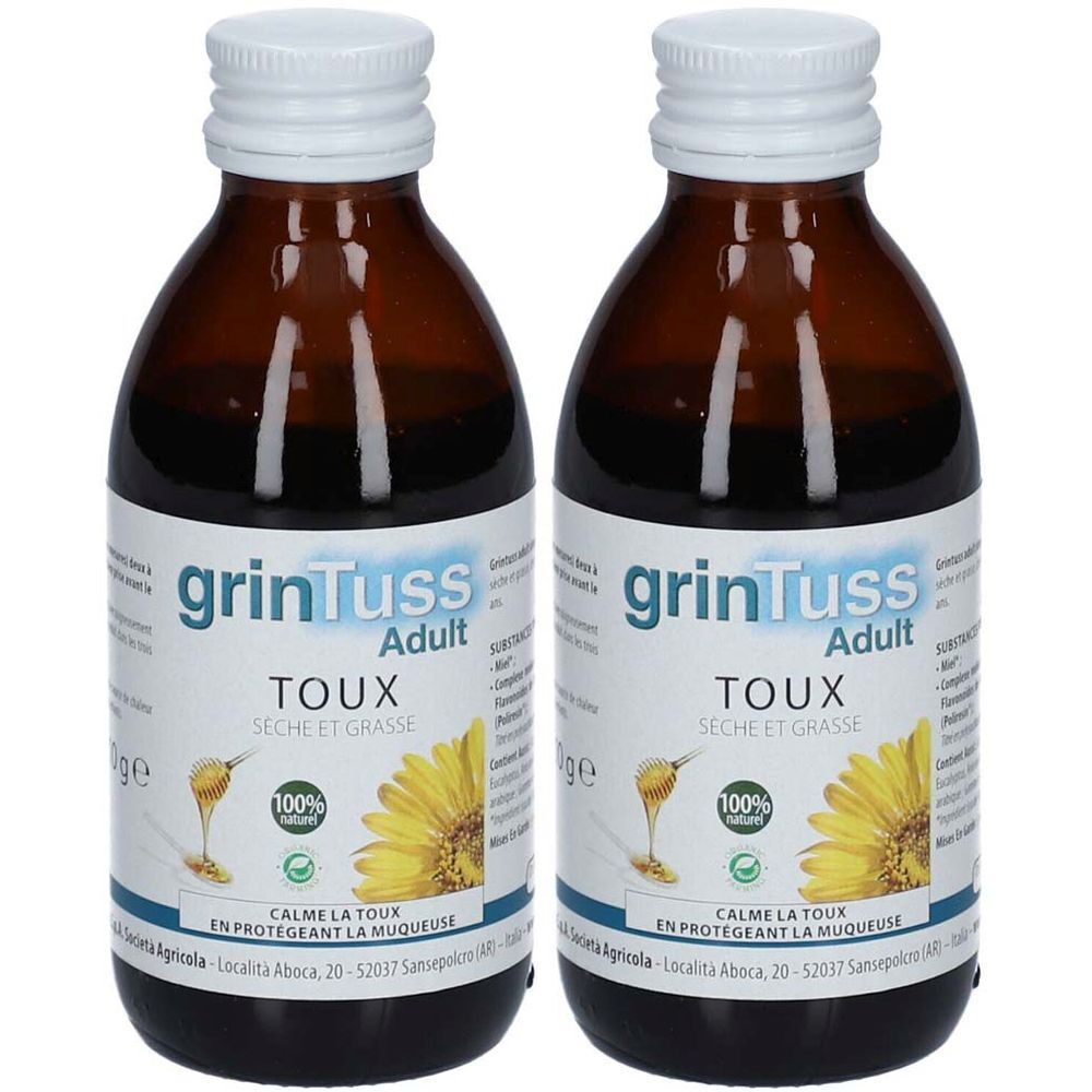 Aboca® GrinTuss Adult Sirop 2x210 g - Redcare Pharmacie
