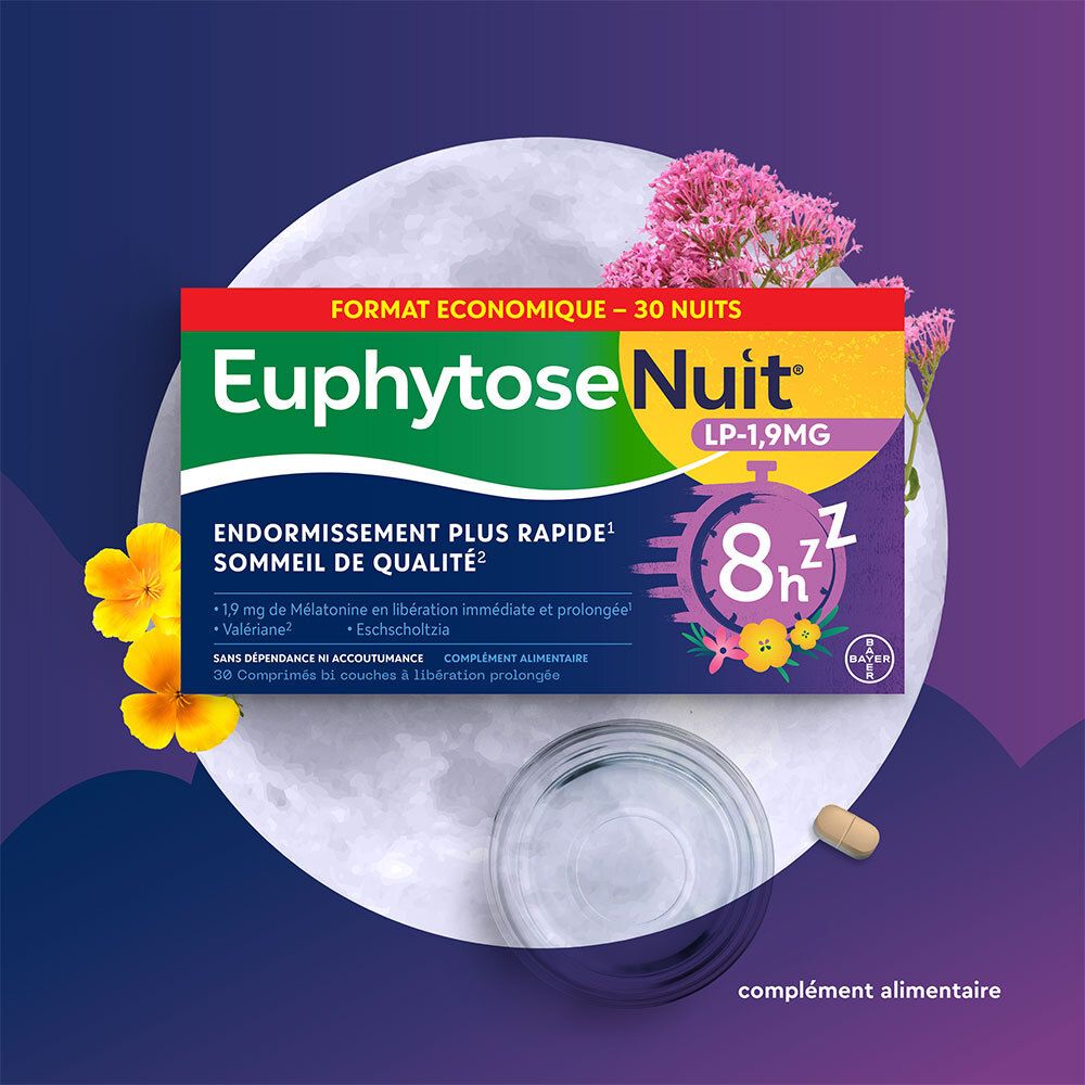 EuphytoseNuit® LP 1,9 mg Mélatonine