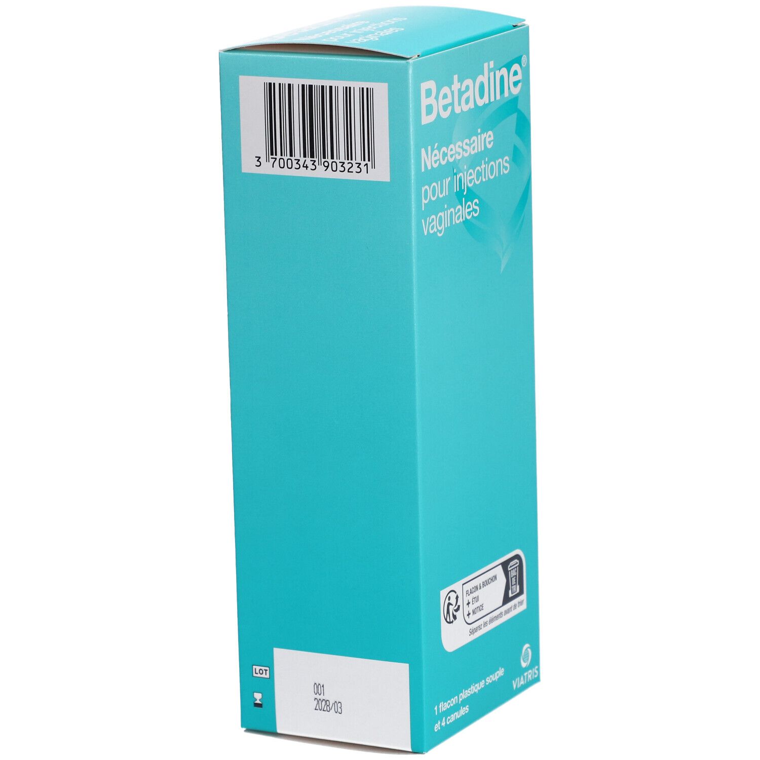 Betadine - Nécessaire pour Injections Vaginales avec Canule