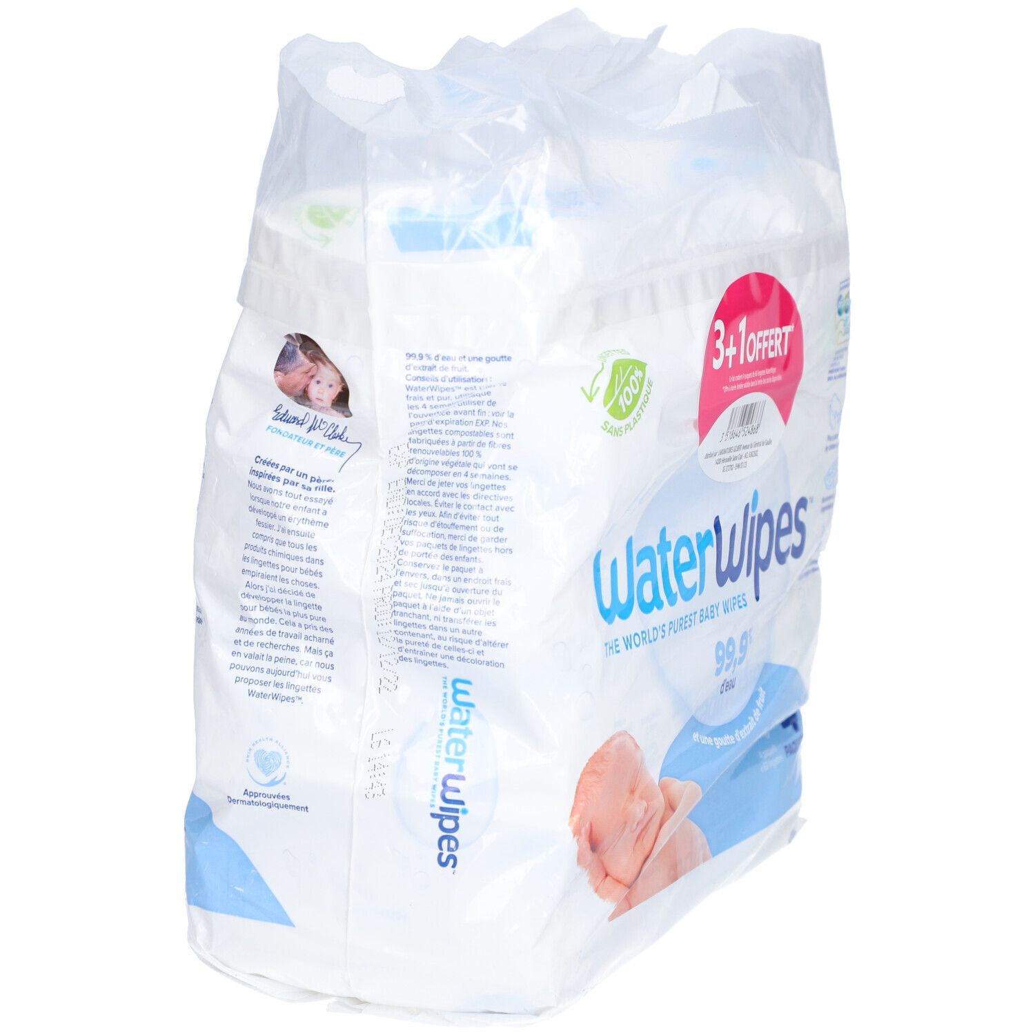 WATER WIPES LINGET BB 4X60 3+1 OFF