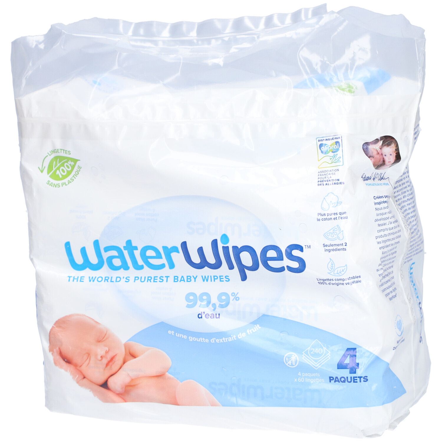 WATER WIPES LINGET BB 4X60 3+1 OFF