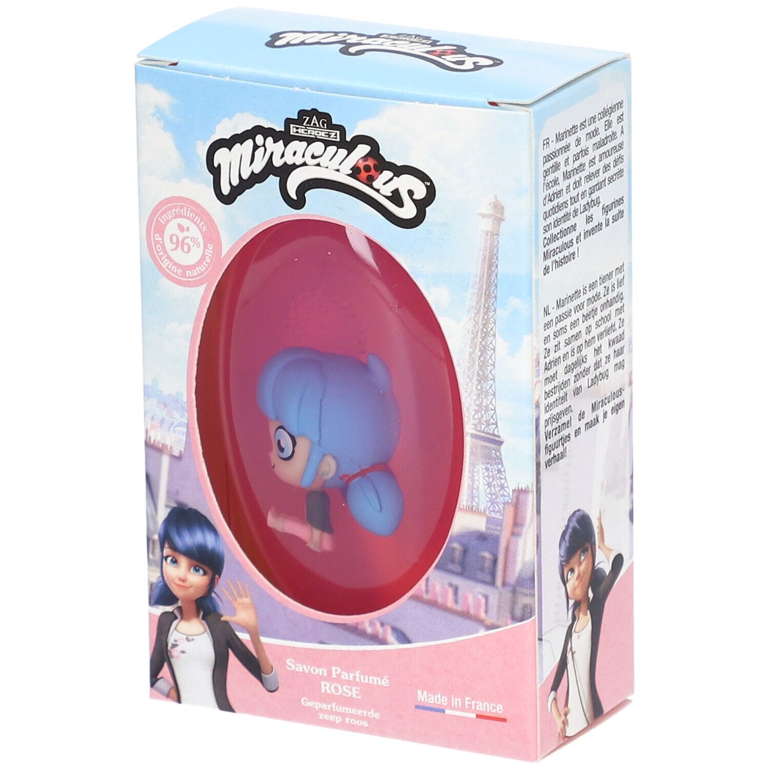 Le Comptoir du Bain Miraculous Savon Solide Rose Figurine Marinette