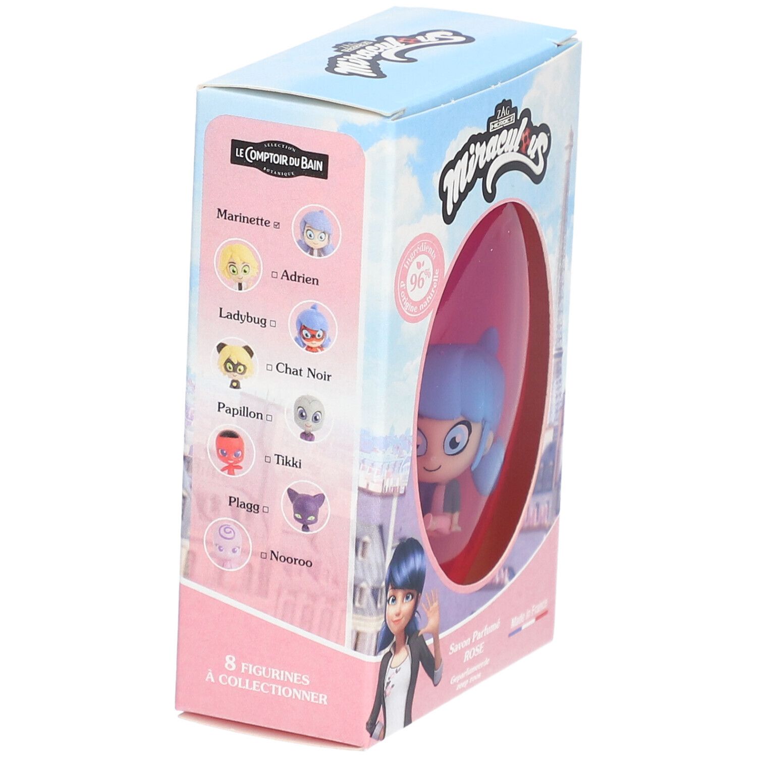 Le Comptoir du Bain Miraculous Savon Solide Rose Figurine Marinette