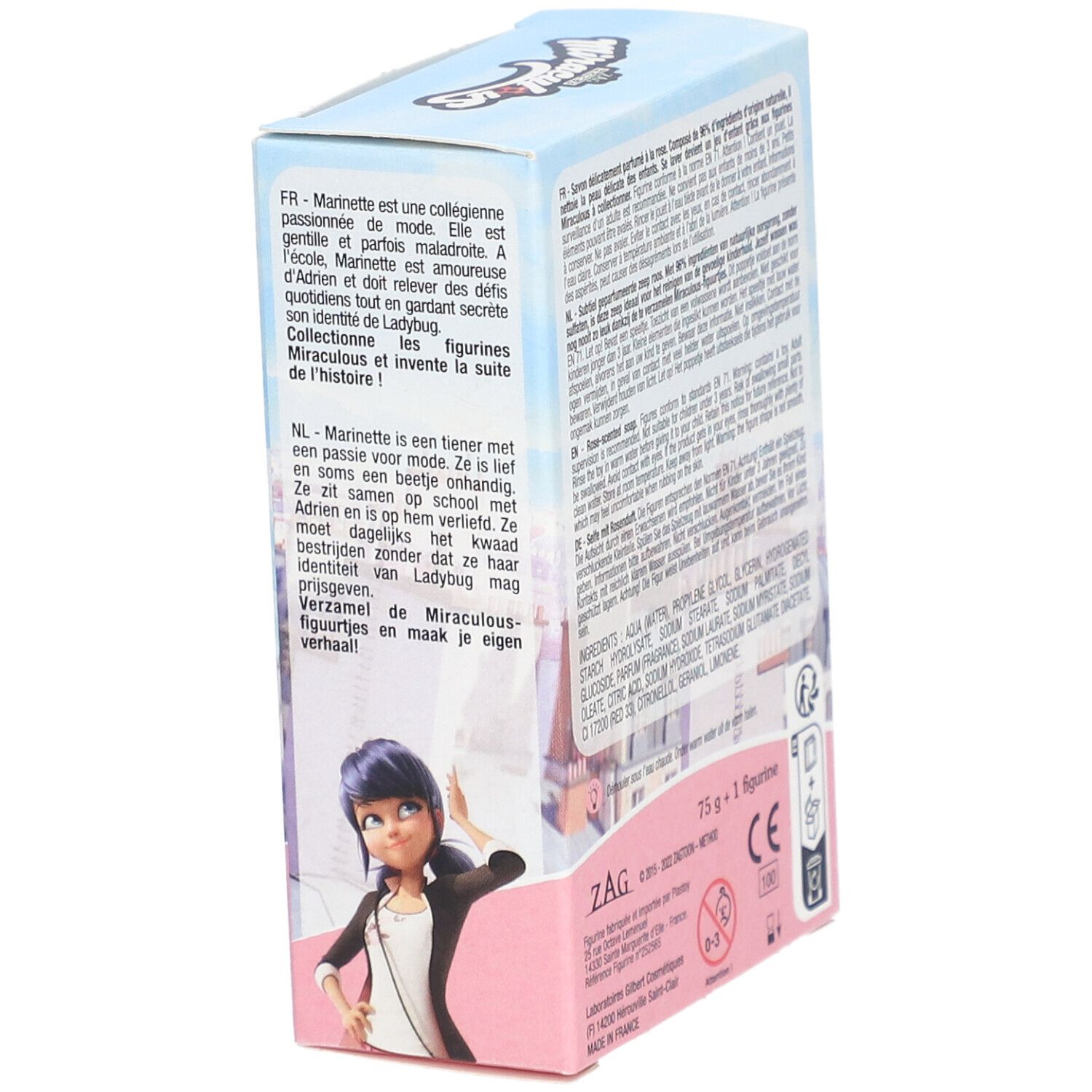 Le Comptoir du Bain Miraculous Savon Solide Rose Figurine Marinette