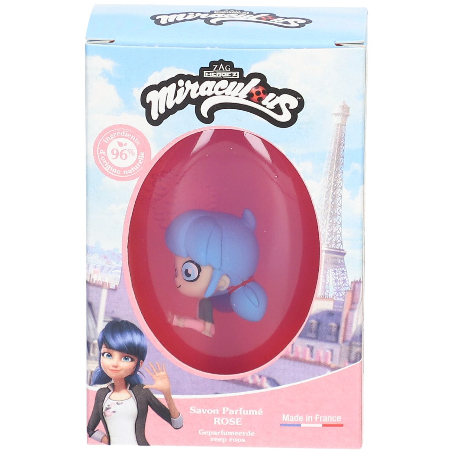Le Comptoir du Bain Miraculous Savon Solide Rose Figurine Marinette