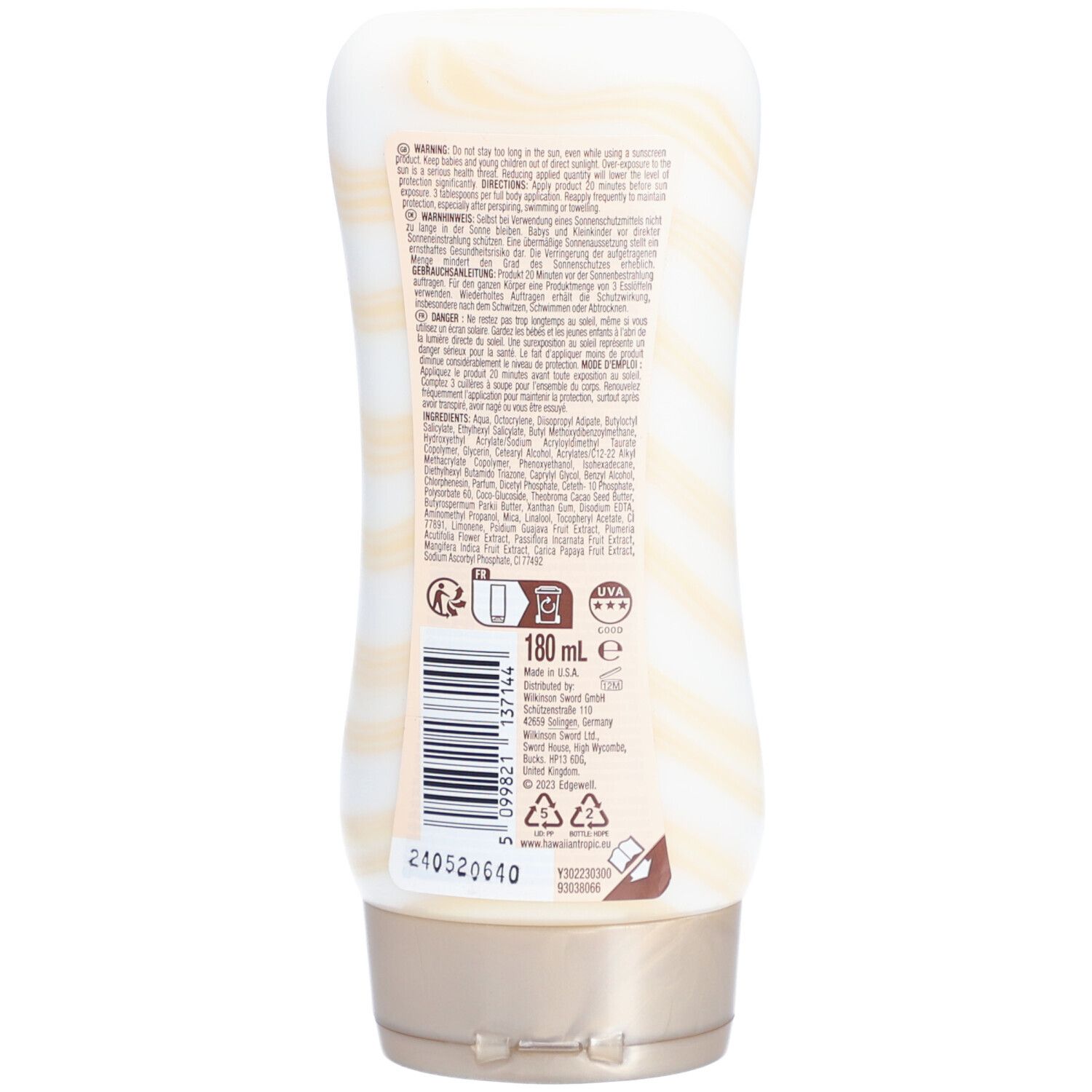 HAWAIIAN TROPIC HYDRAT SPF30 180ML