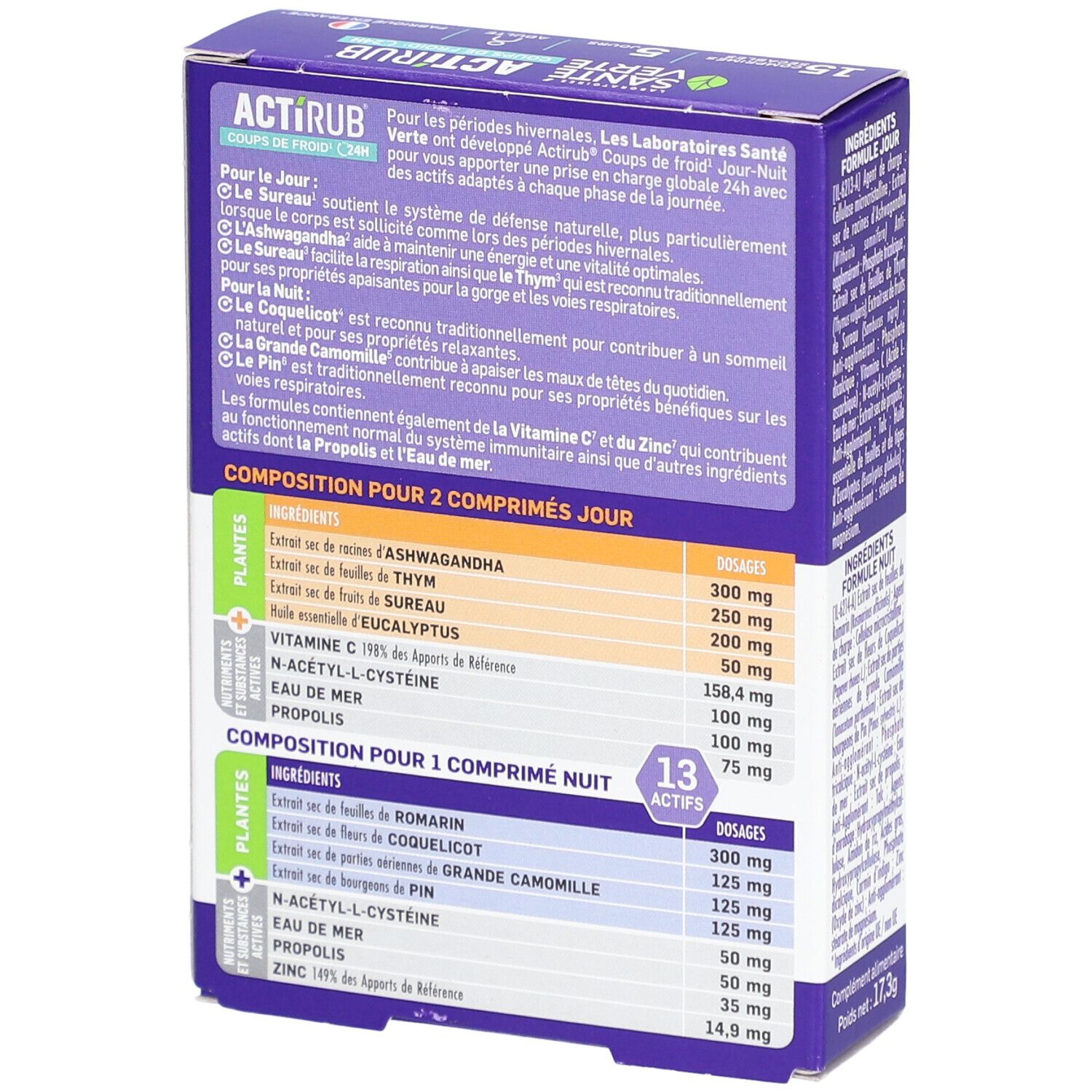 Actirub Santé Verte Jour Nuit