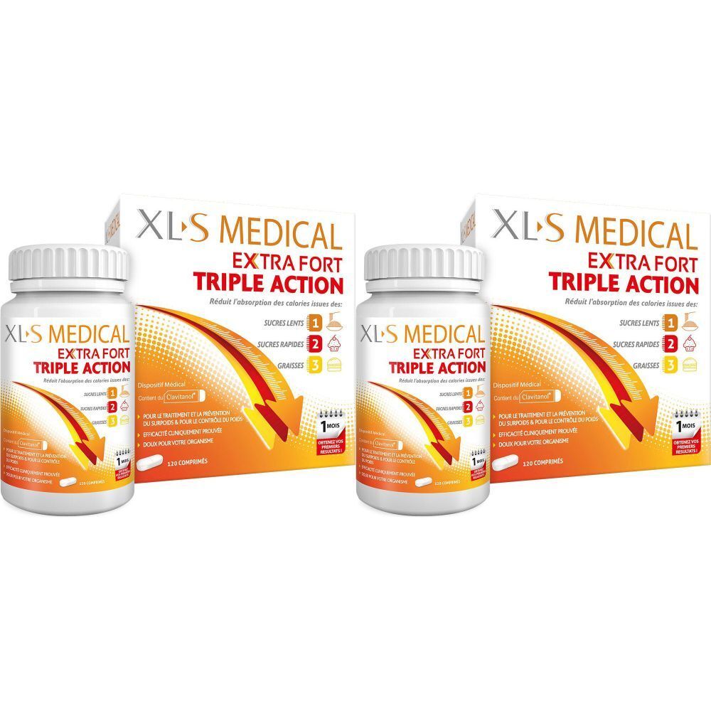 XLS Medical Extra-Fort Aide à la Perte de Poids 120 Comprimés