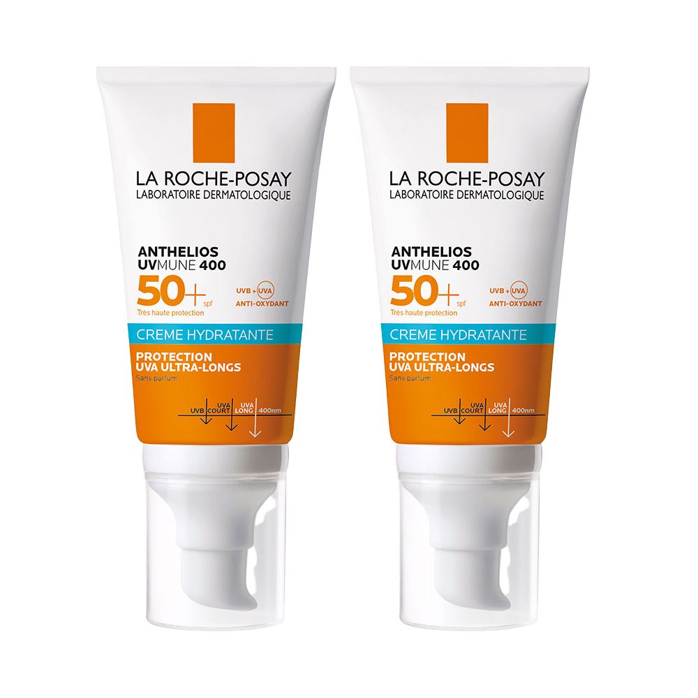 LA ROCHE POSAY ANTHELIOS UV MUNE Crème Solaire Visage Hydratante Sans Parfum SPF50+