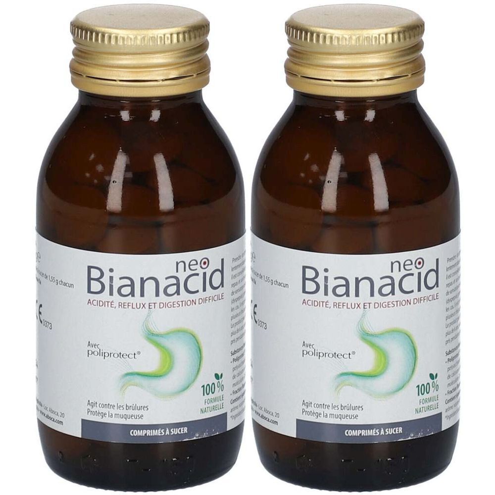 NEOBIANACID MENTHE COMPRIMES - Brûlures d'estomac, Reflux acide et Digestion difficile