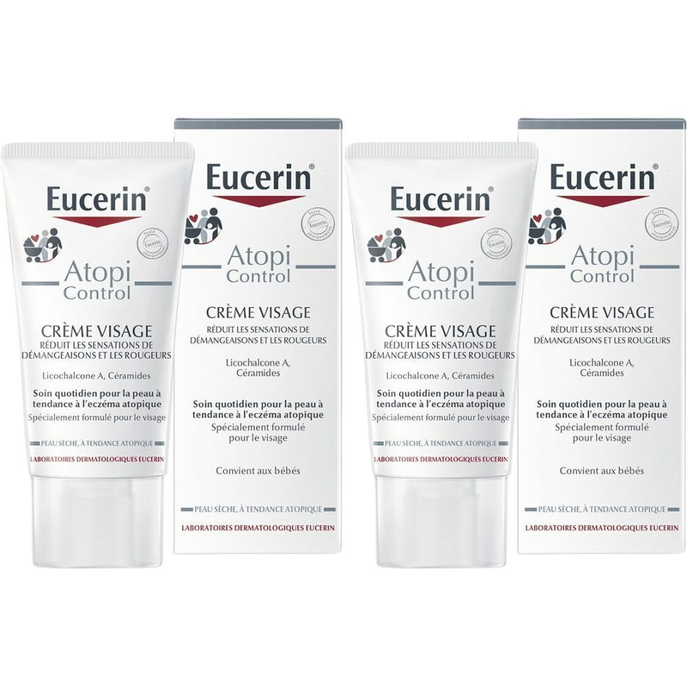 Eucerin AtopiControl Crème Visage Calmante Peau Atopique