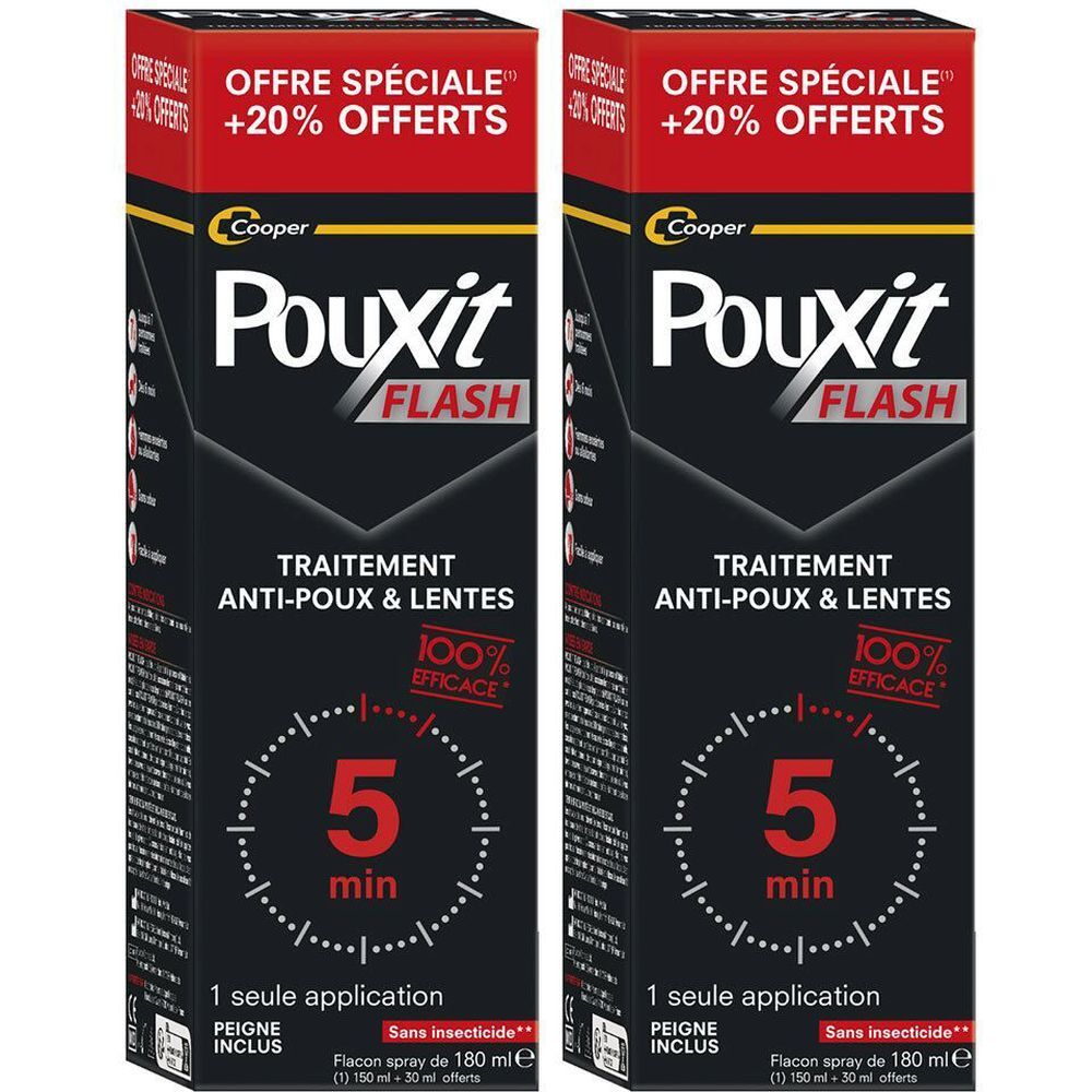 PouXit Flash Traitement Antipoux & Lentes Spray