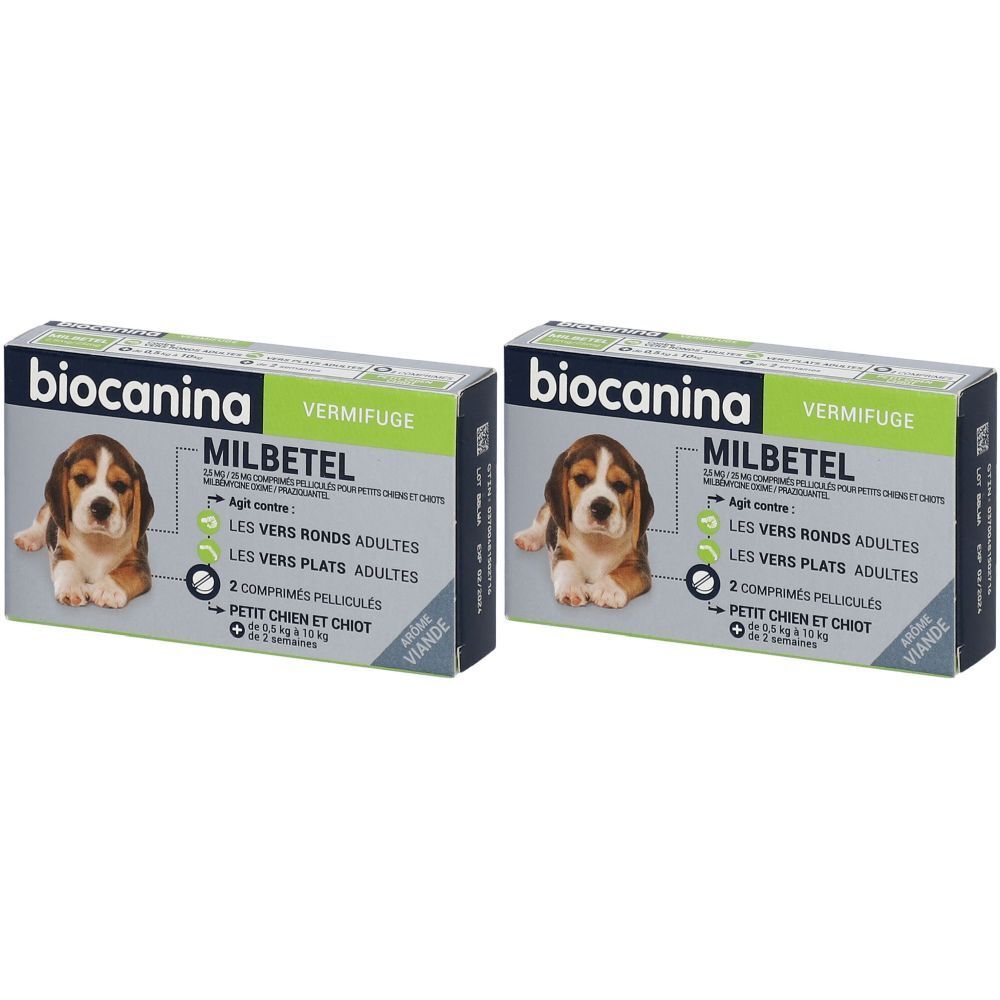 biocanina Milbetel petits chiens et chiots