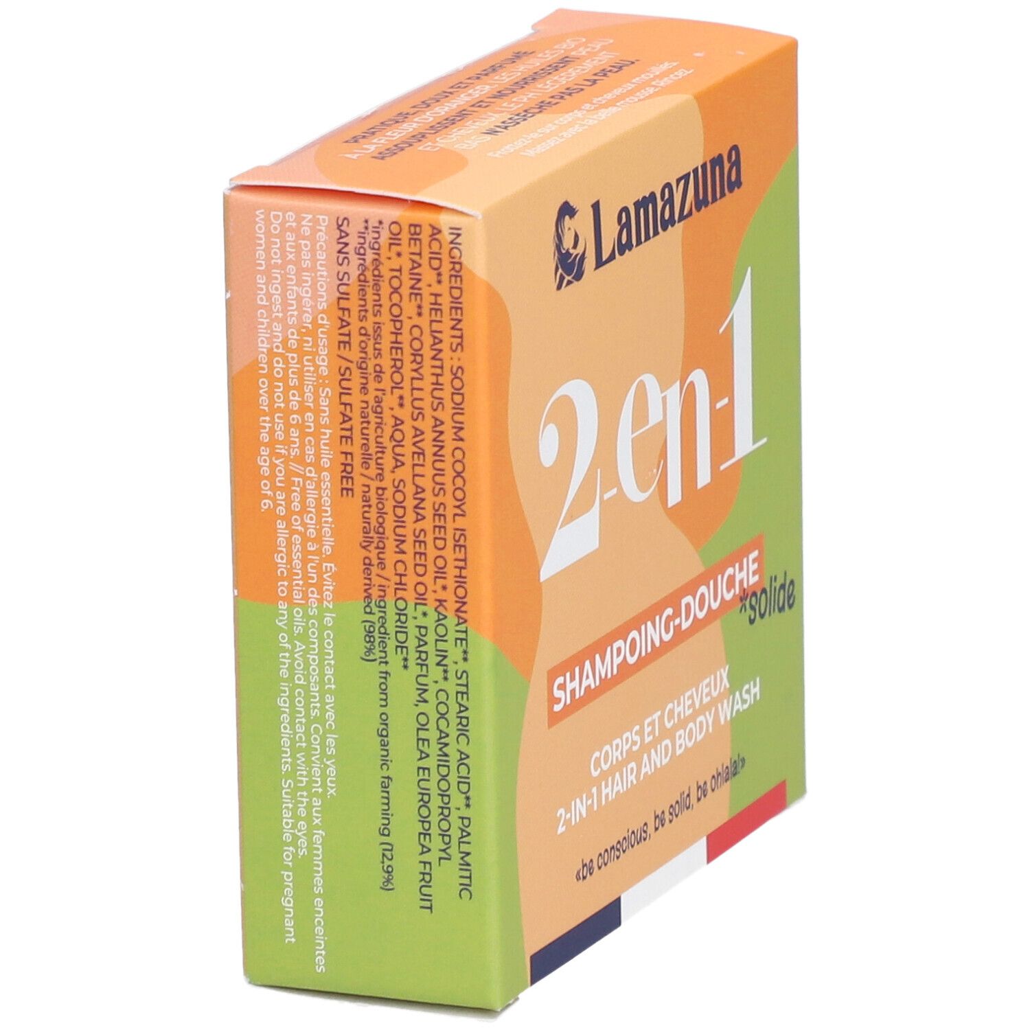 Lamazuna Shampoing-Douche Solide 2en1,