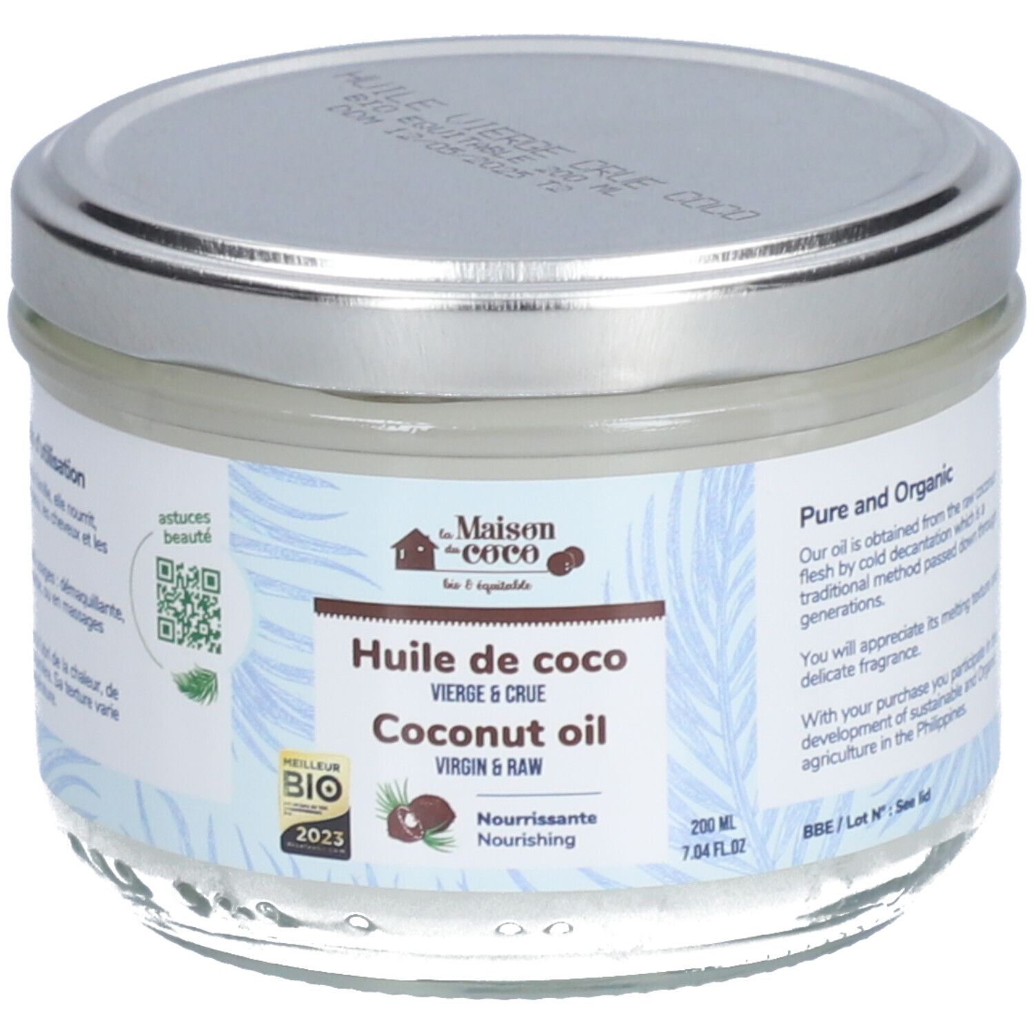 La maison du coco Huile de coco vierge et crue